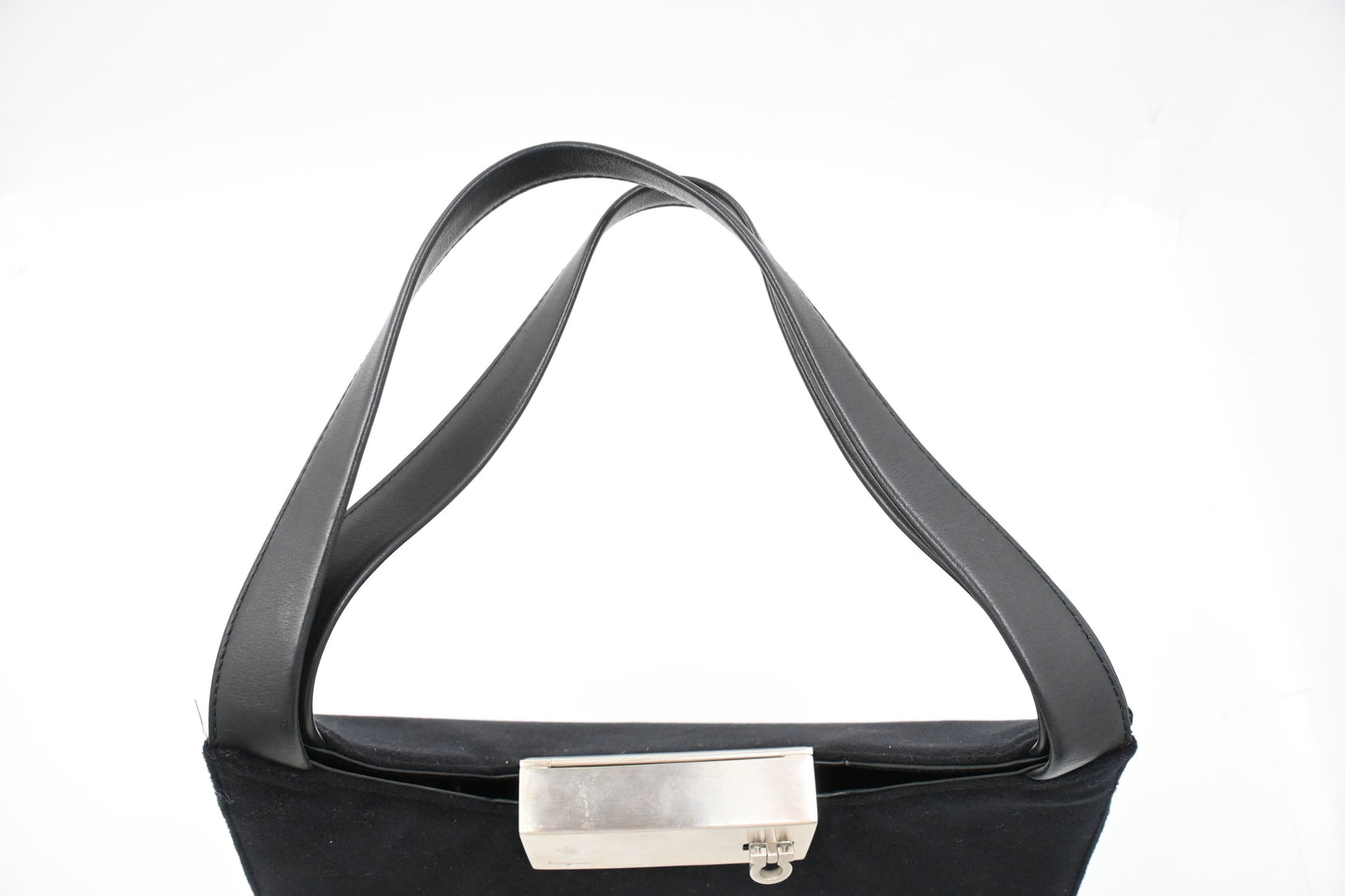 Ferragamo Shoulder Bag in Black Felt