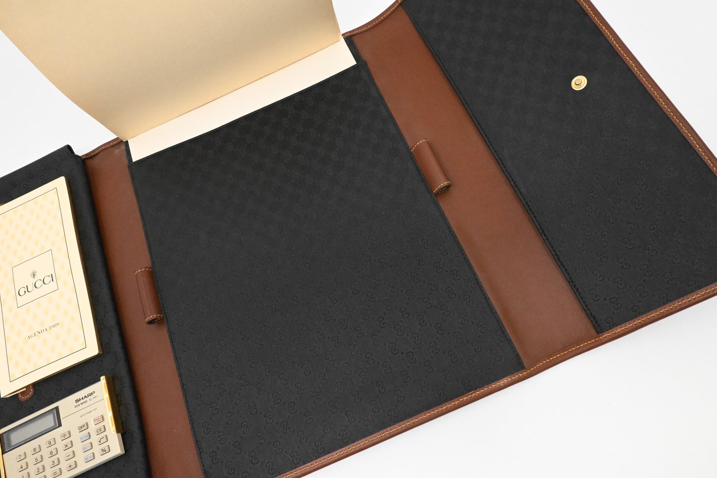 Gucci Portfolio Case in Black Micro GG Canvas