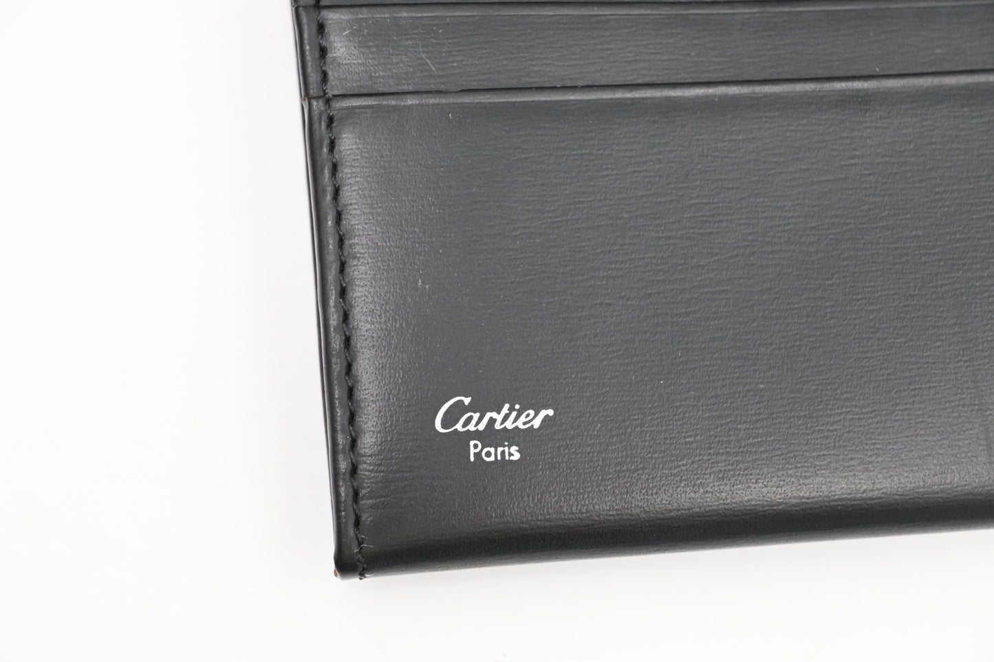 Cartier Card Case in Black Leather