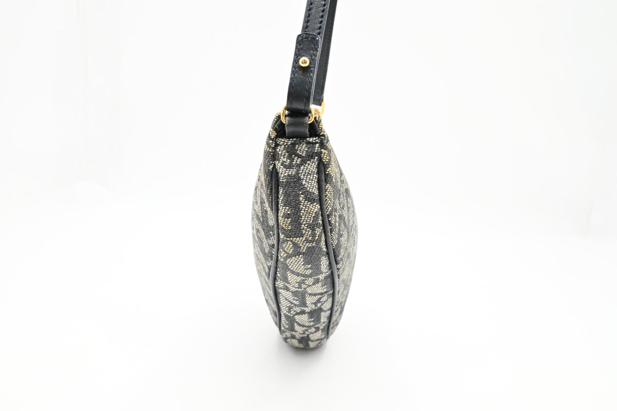 Dior Saddle Pouch in Blue Oblique Canvas