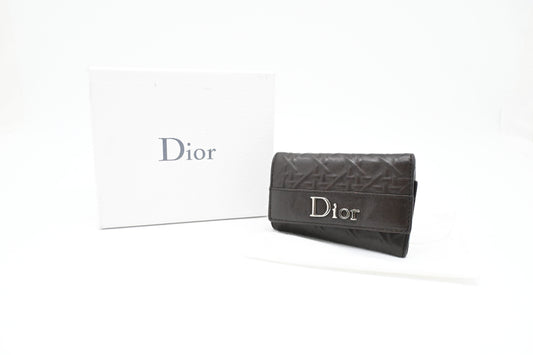 Dior Key Case in Brown Leather