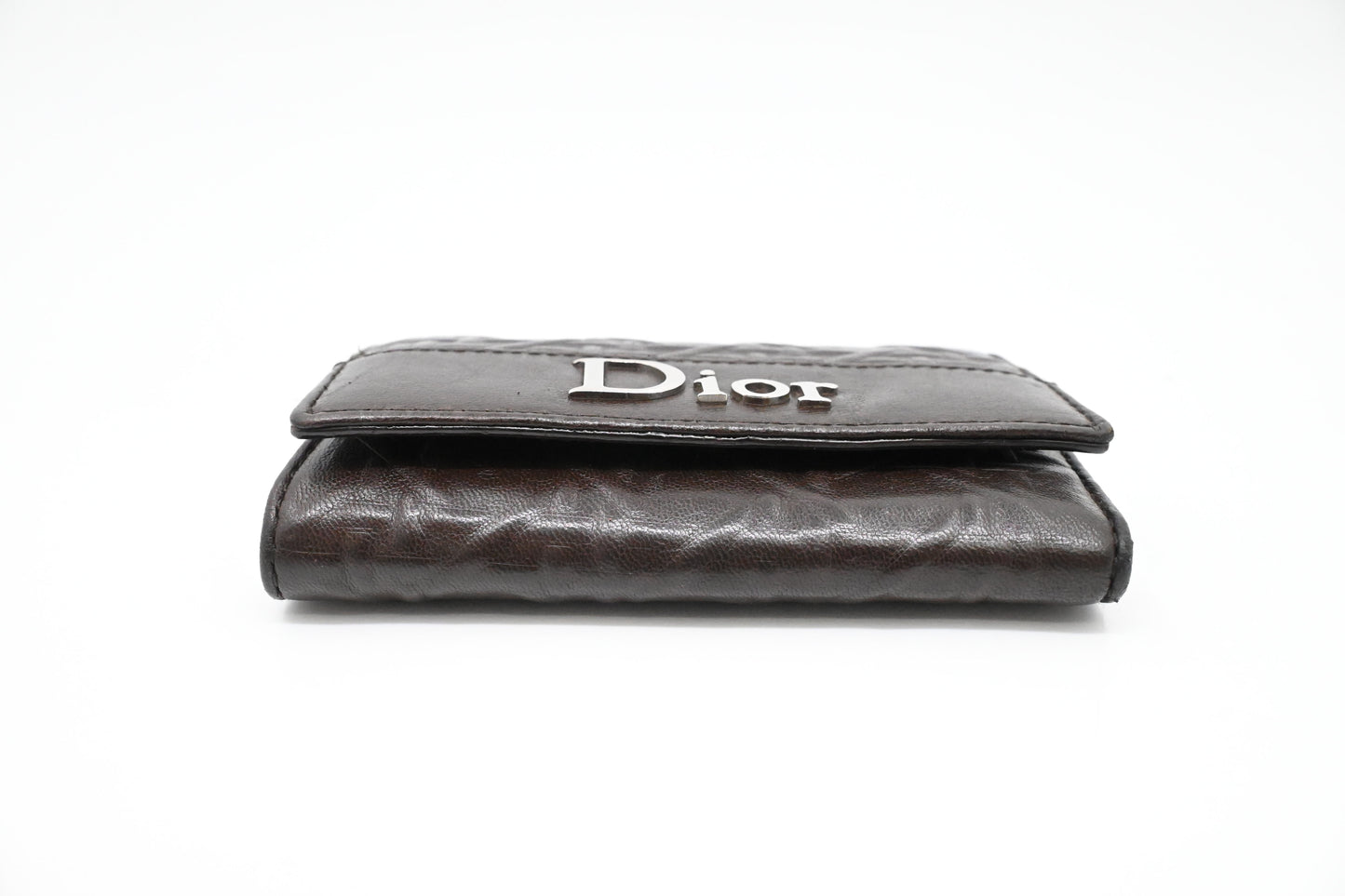 Dior Key Case in Brown Leather
