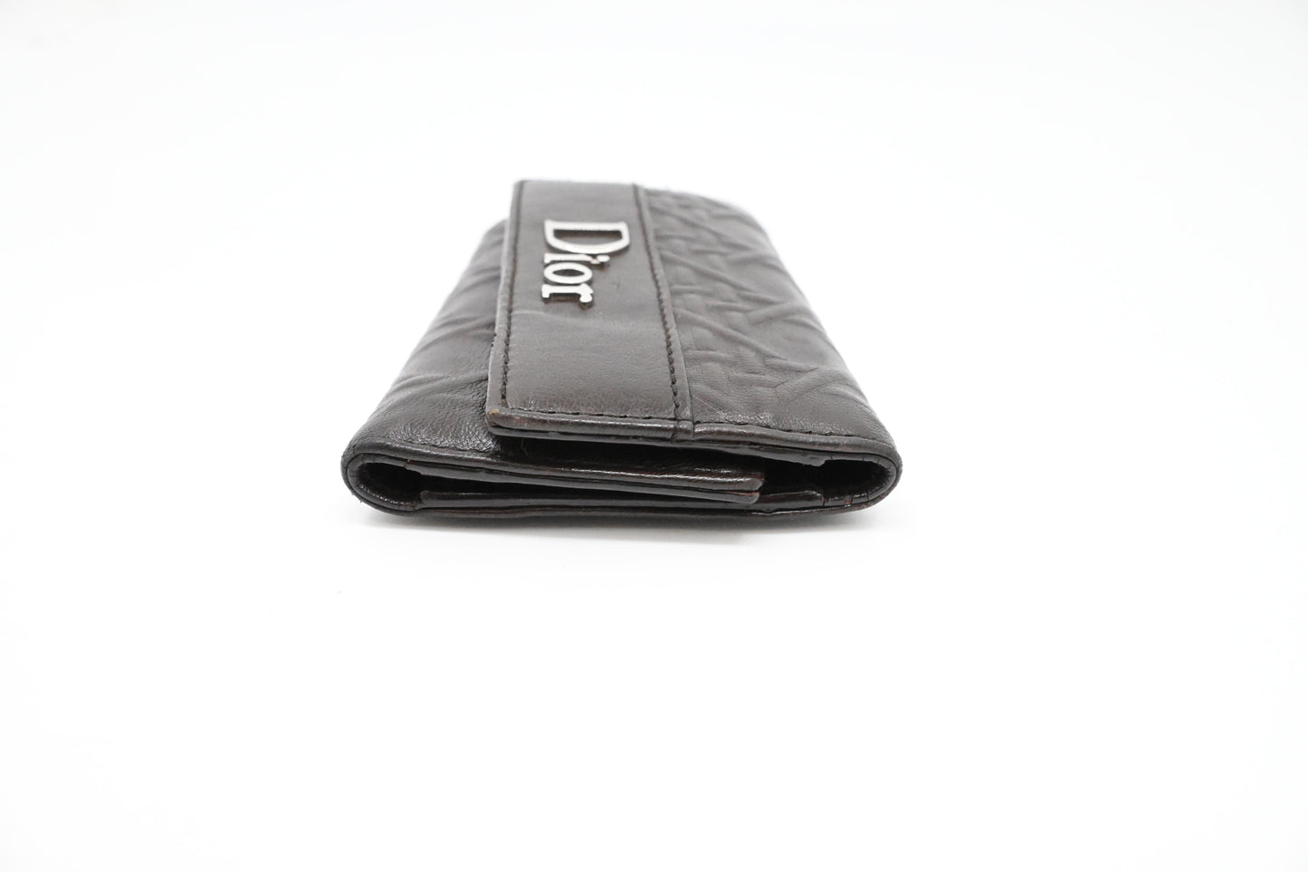 Dior Key Case in Brown Leather