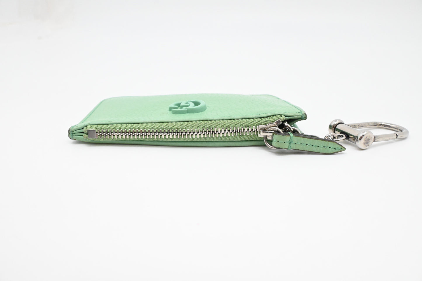 Gucci Marmont Coin Case in Light Green Leather