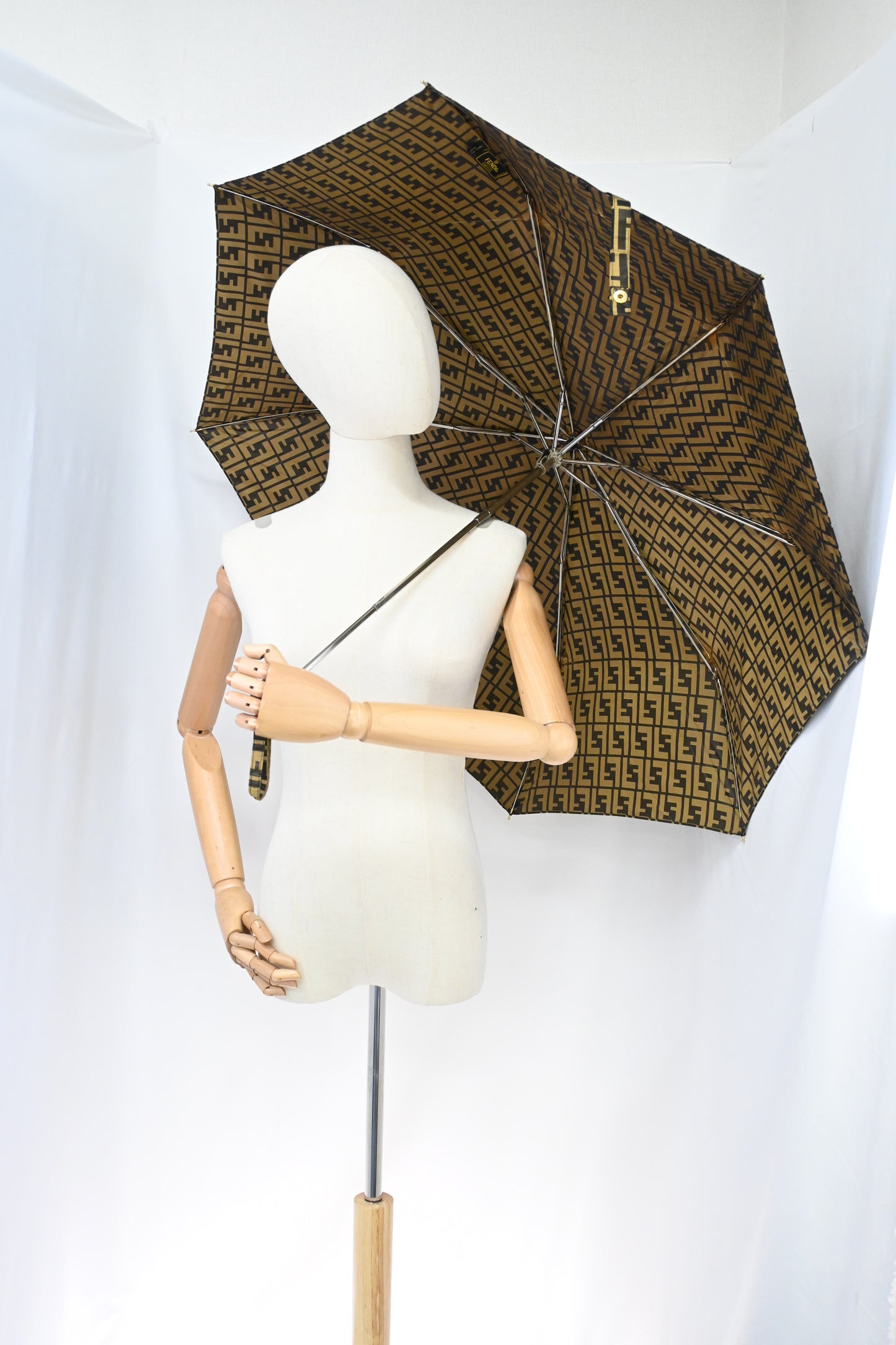 Fendi Umbrella in Zucca Canvas