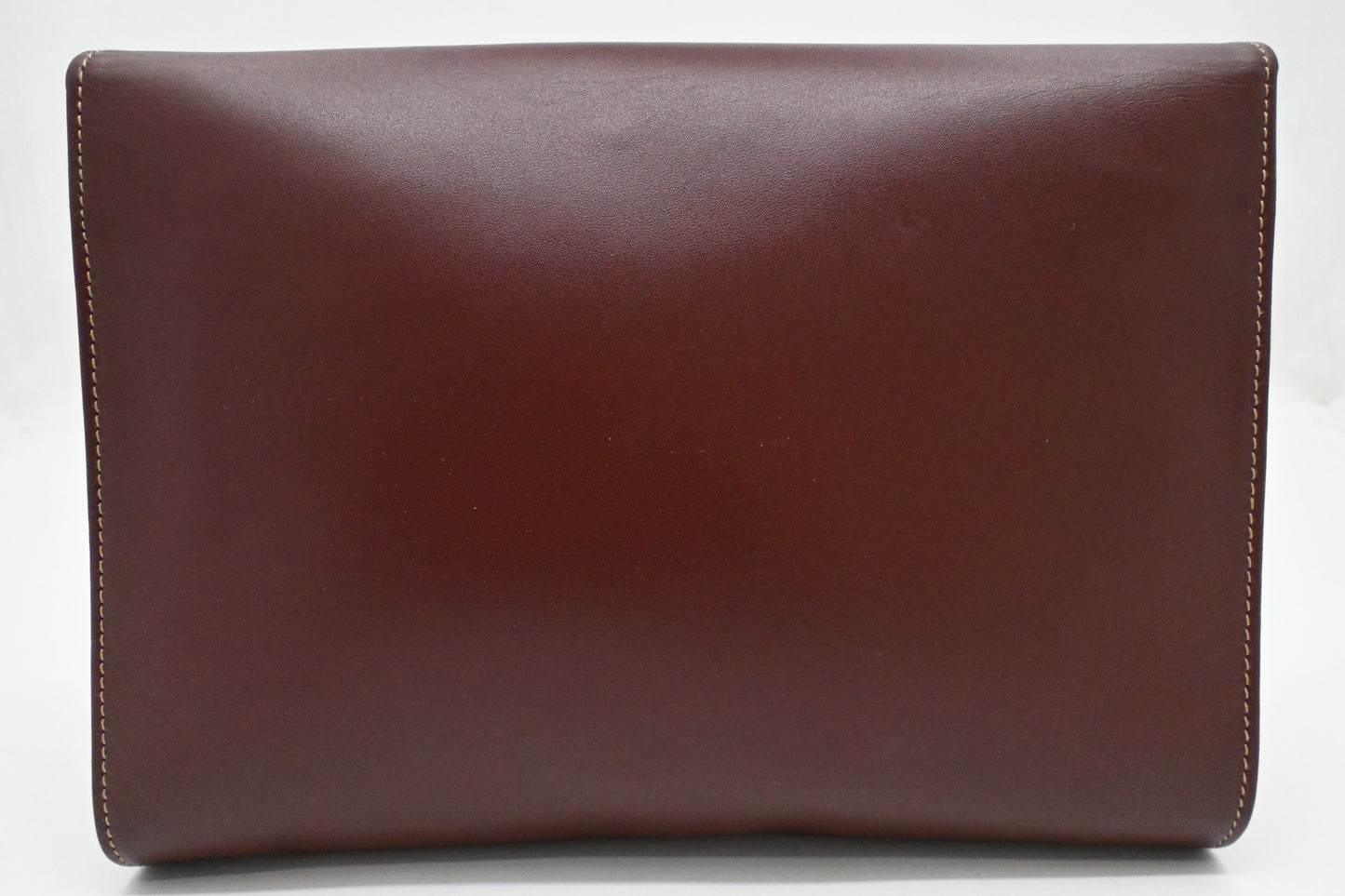 Cartier Clutch in Burgundy Leather