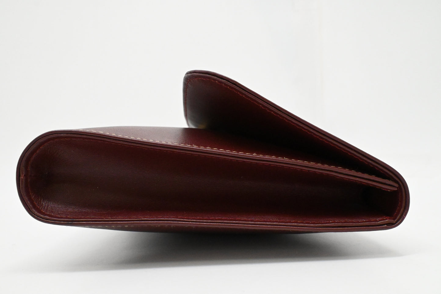 Cartier Clutch in Burgundy Leather