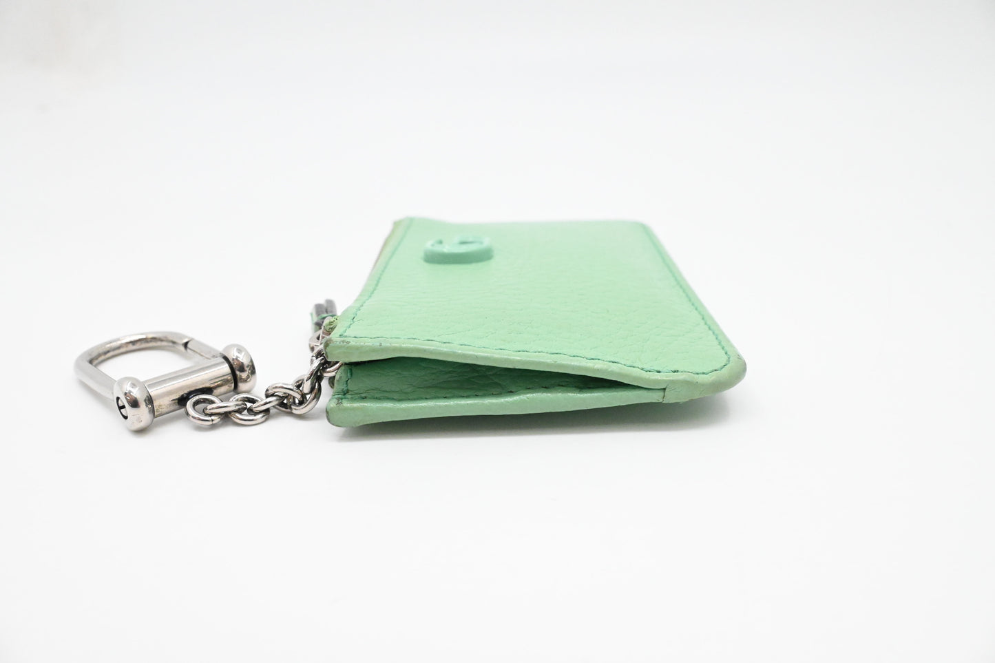 Gucci Marmont Coin Case in Light Green Leather