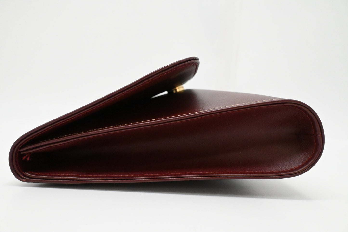 Cartier Clutch in Burgundy Leather
