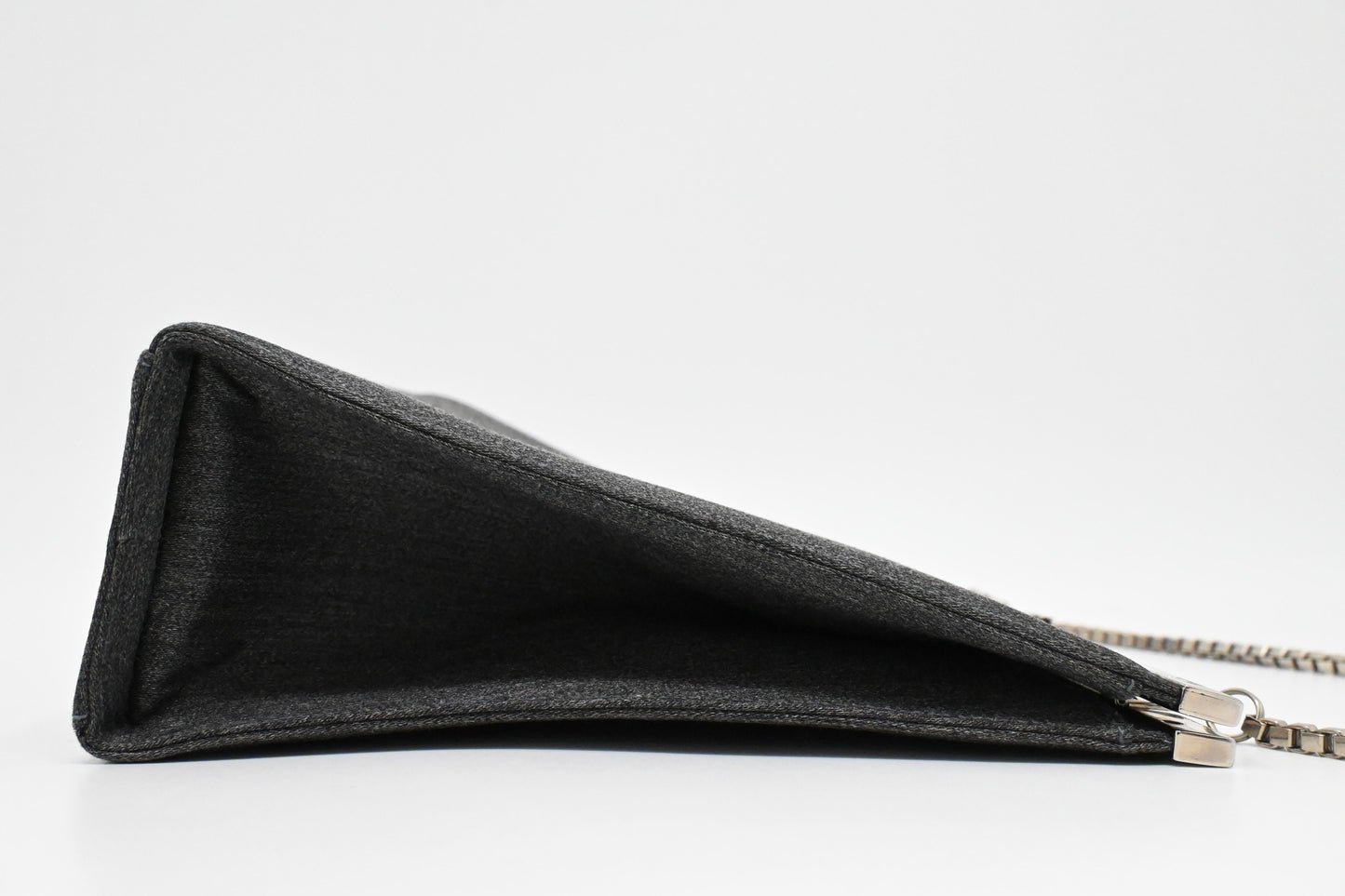 Ferragamo Shoulder Bag in Gray Canvas