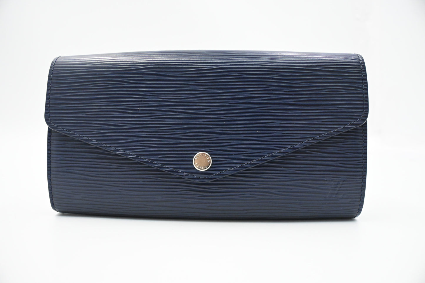 Louis Vuitton Sarah Wallet in Navy Blue Epi Leather
