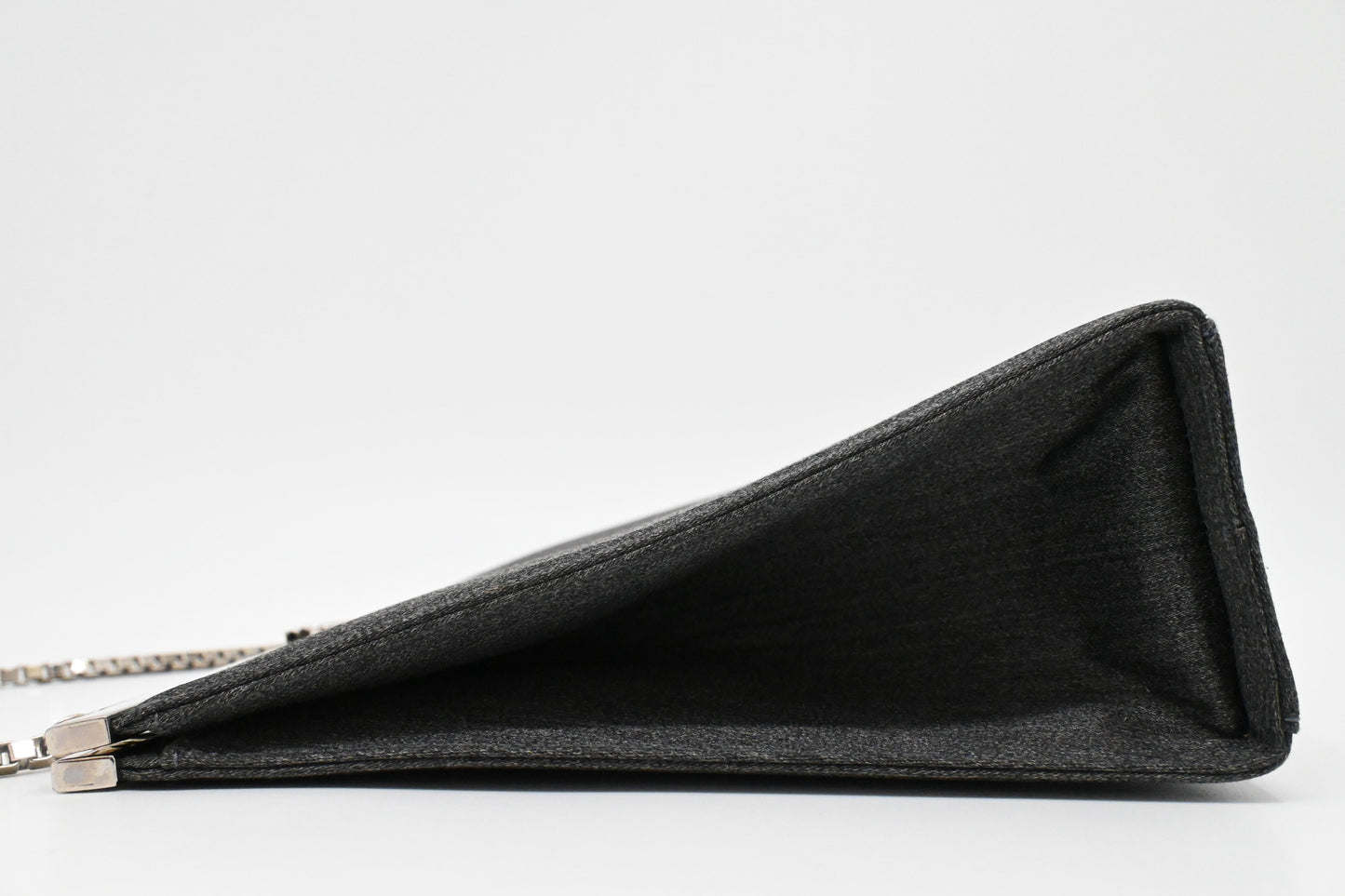 Ferragamo Shoulder Bag in Gray Canvas