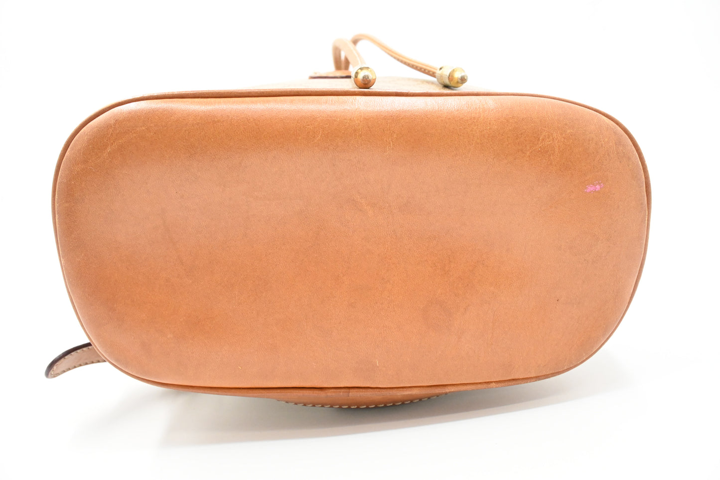 Celine Bucket Shoulder Bag in Beige Macadam Coated Canvas