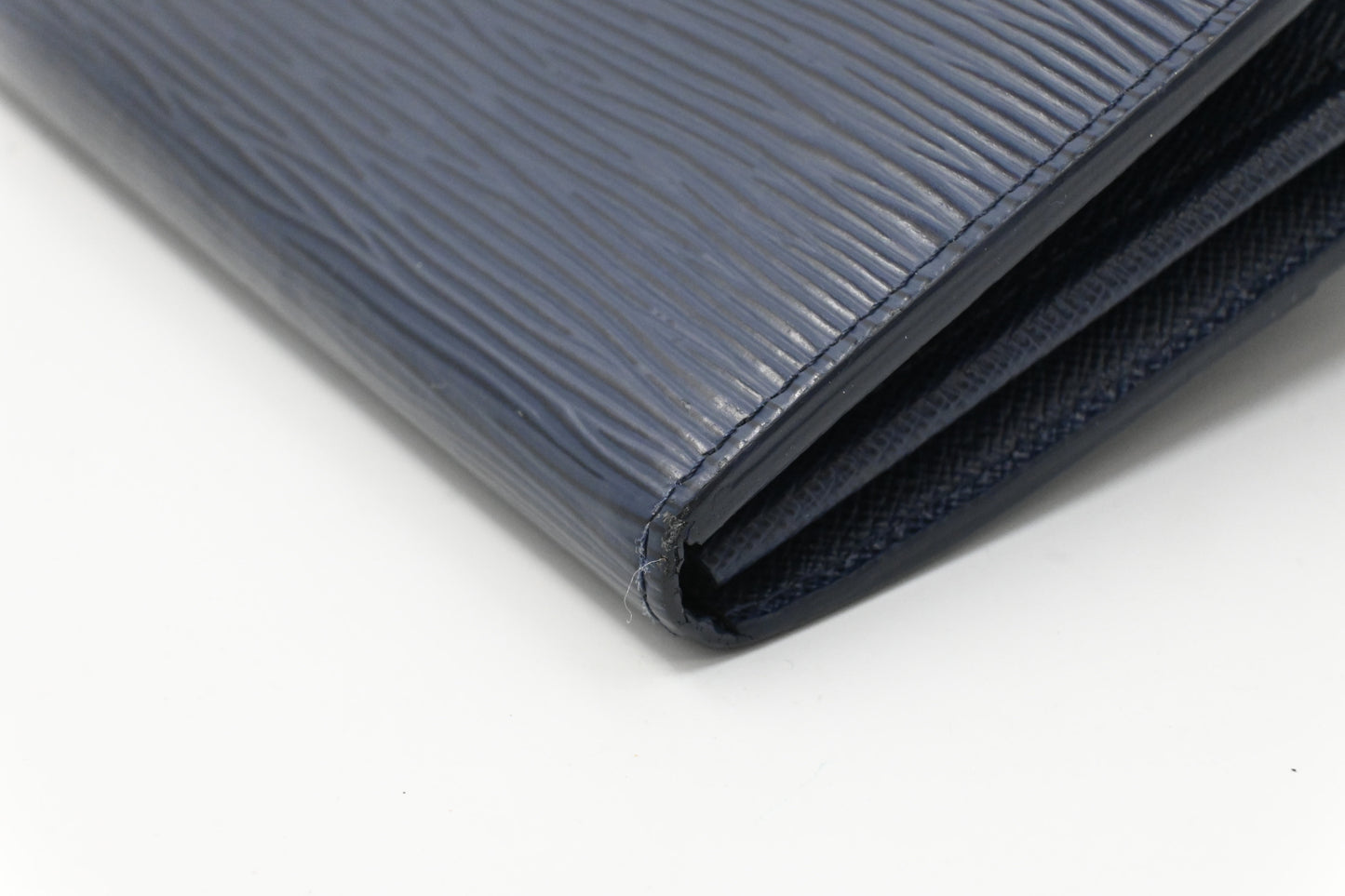 Louis Vuitton Sarah Wallet in Navy Blue Epi Leather