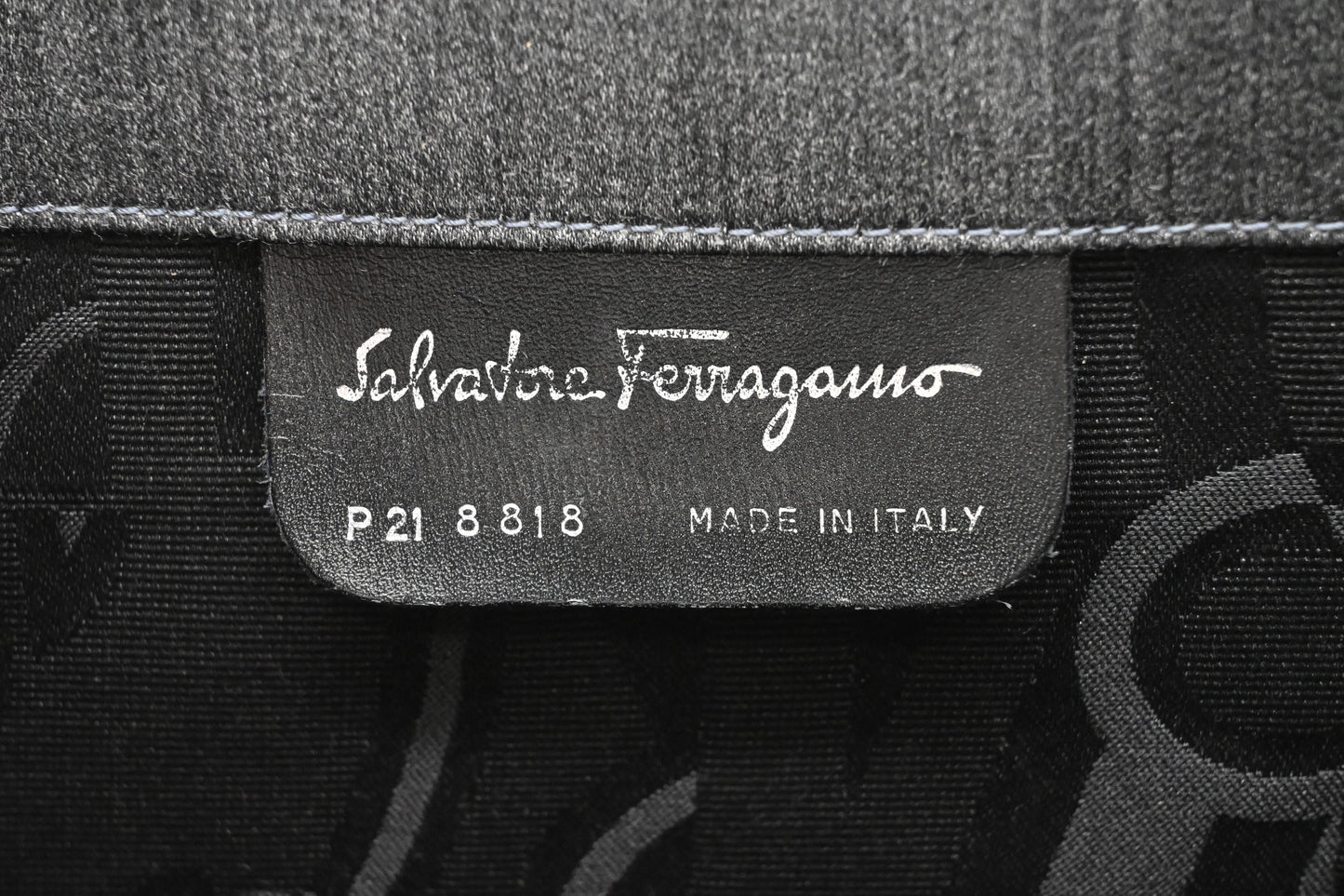 Ferragamo Shoulder Bag in Gray Canvas