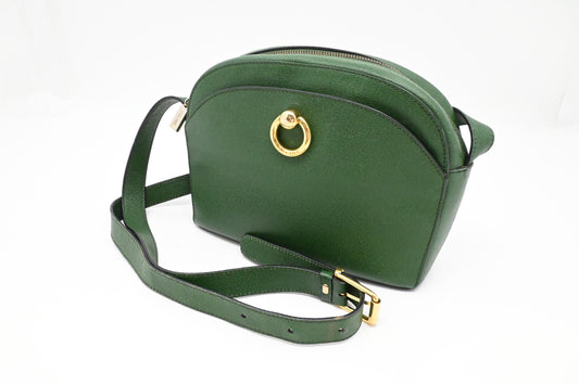Celine Crossbody Bag in Green Leather