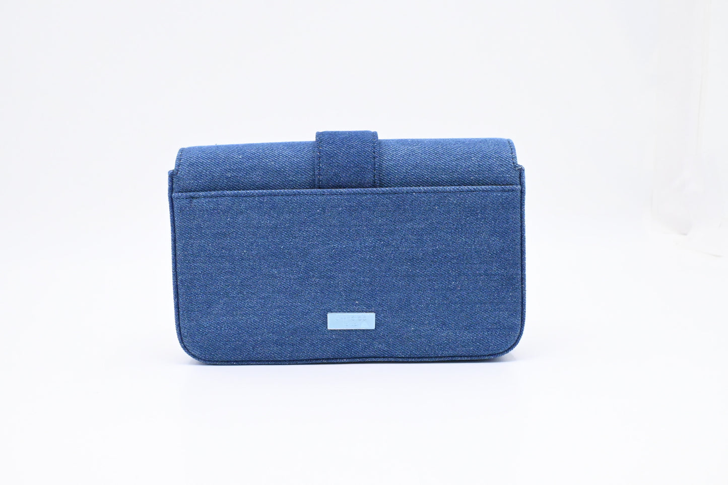 Jimmy Choo Cheri Shoulder Bag in Blue Denim