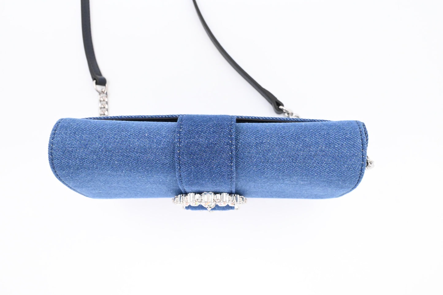Jimmy Choo Cheri Shoulder Bag in Blue Denim