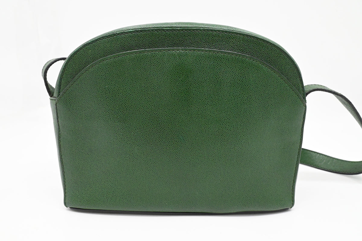 Celine Crossbody Bag in Green Leather