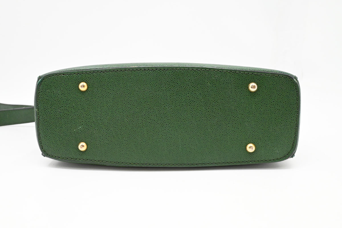 Celine Crossbody Bag in Green Leather