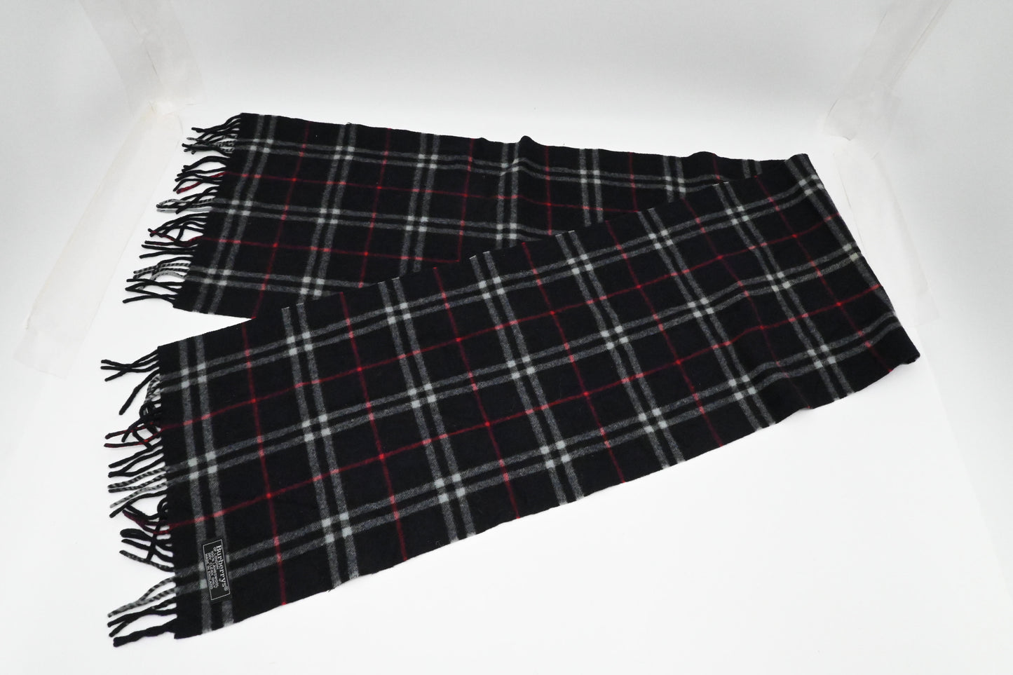 Burberry Scarf in Dark Navy Blue Lambswool