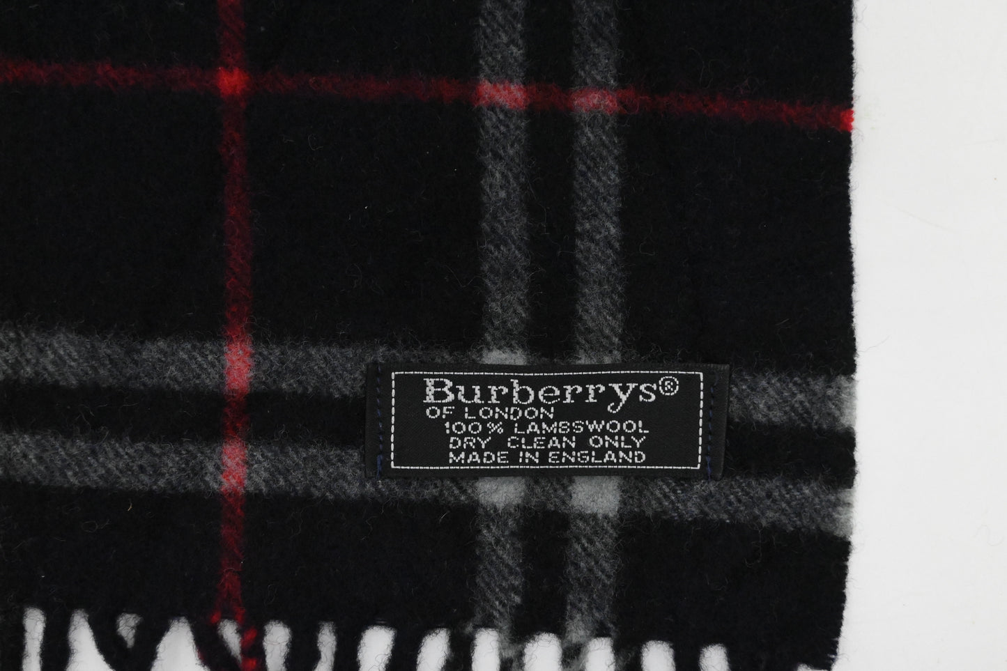 Burberry Scarf in Dark Navy Blue Lambswool