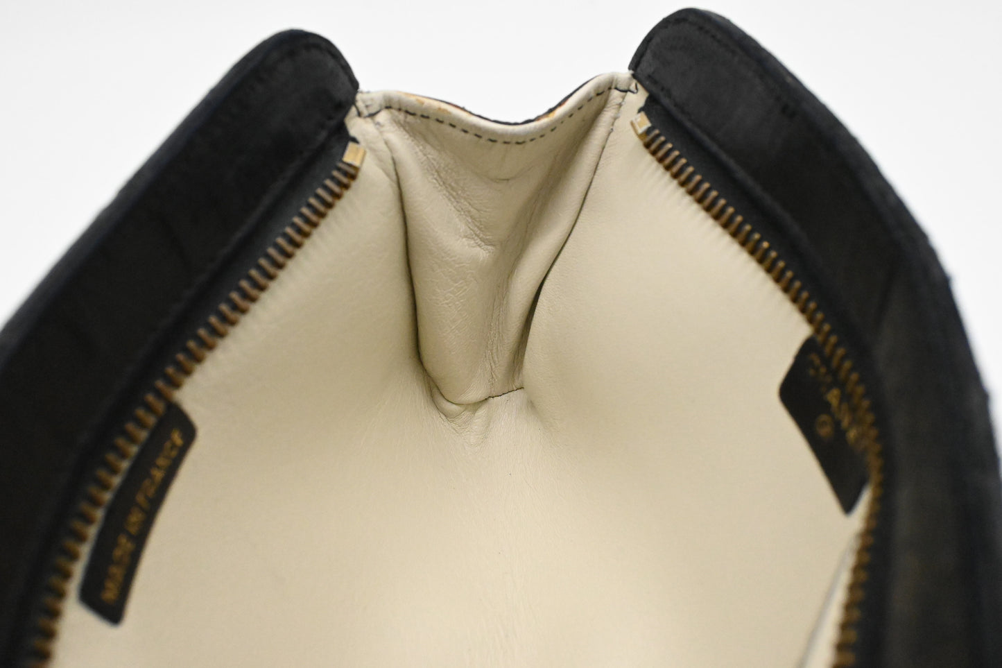 Chanel Pouch in Black Matelassé Leather