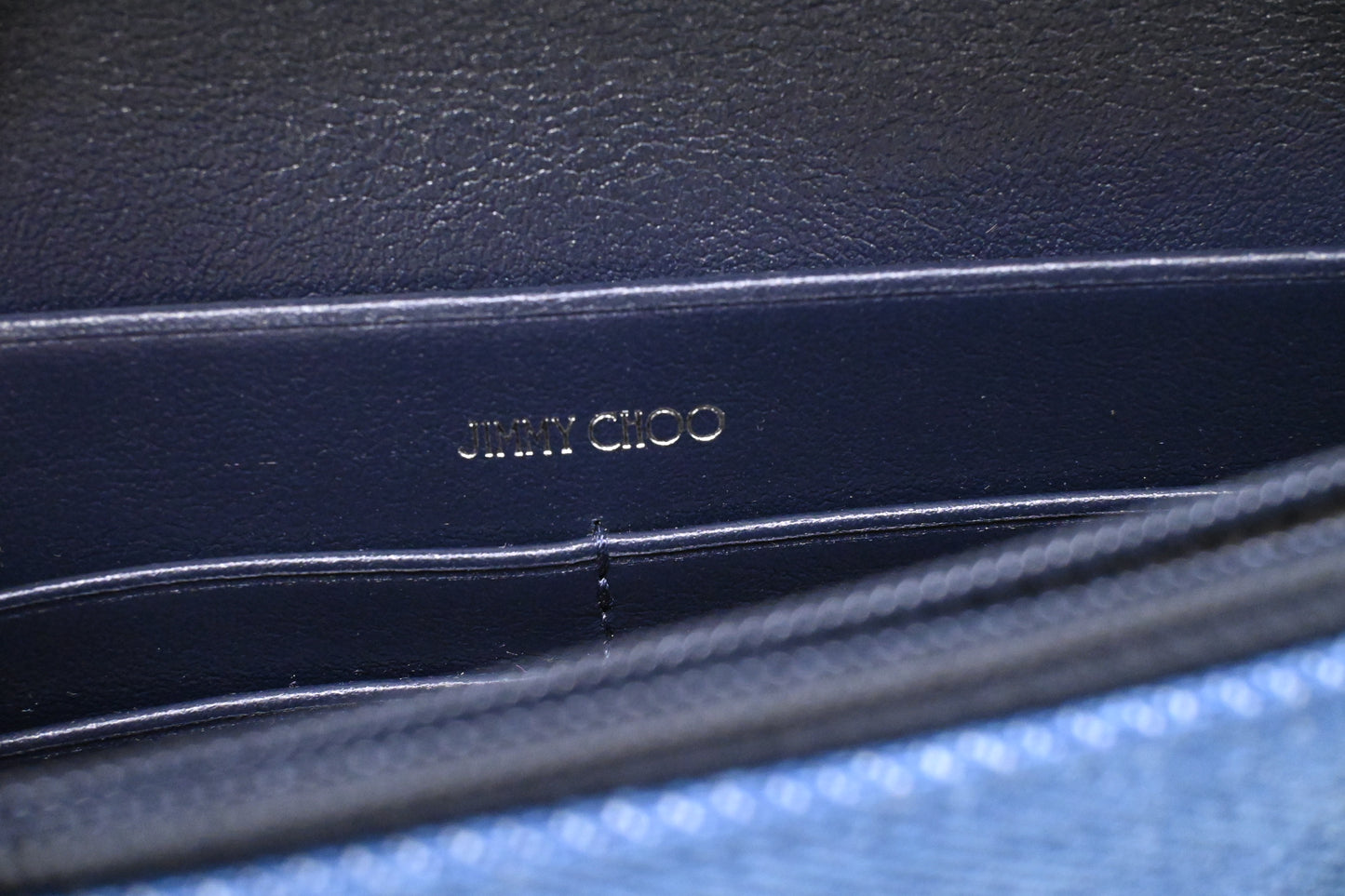 Jimmy Choo Cheri Shoulder Bag in Blue Denim