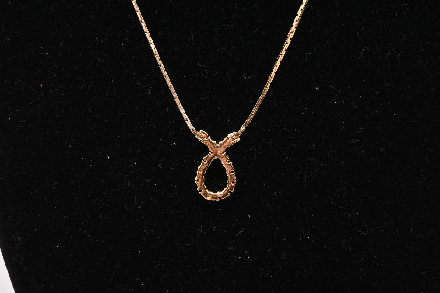 Dior Rhinestone Ribbon Necklace