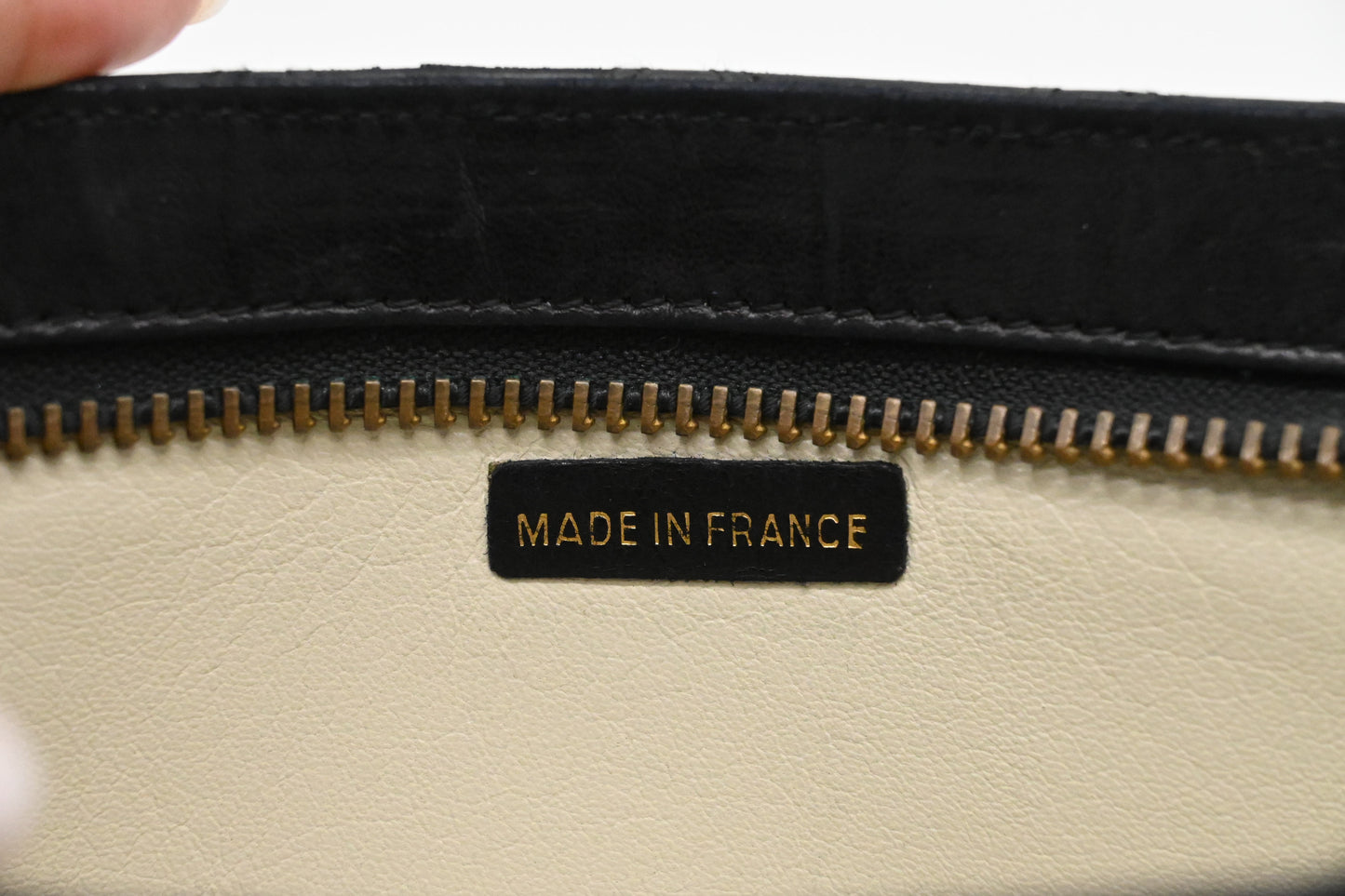 Chanel Pouch in Black Matelassé Leather