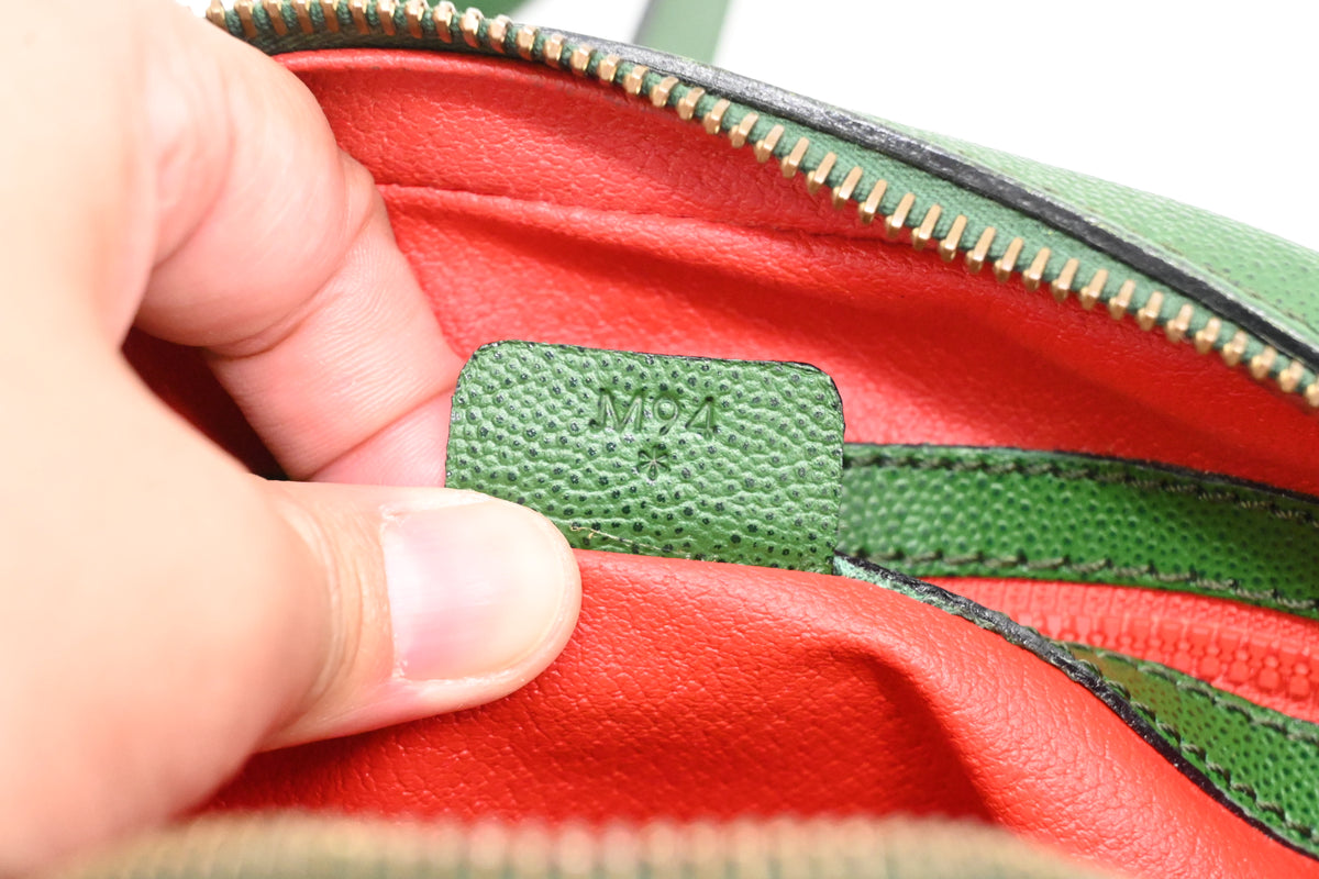 Celine Crossbody Bag in Green Leather