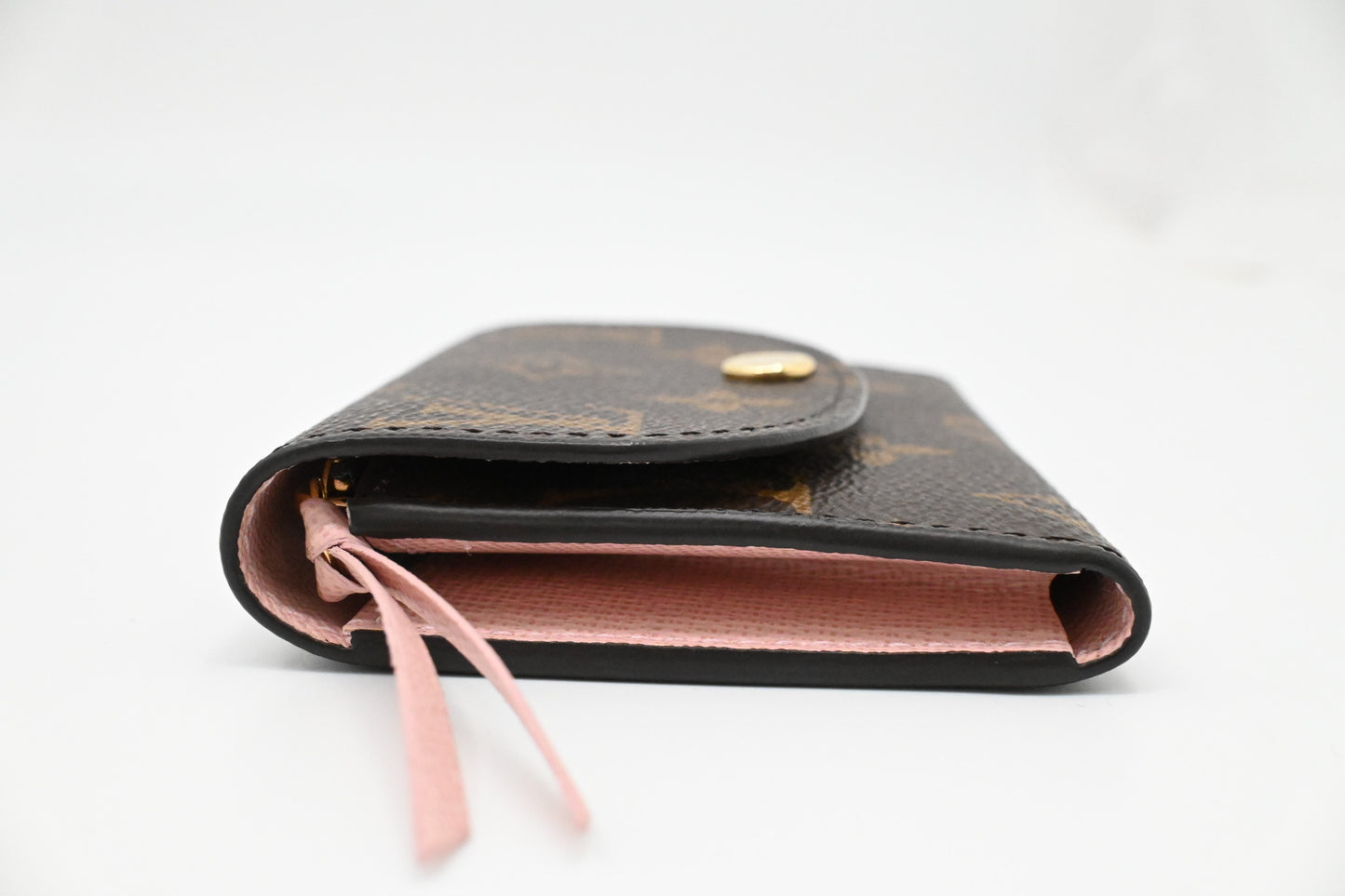 Louis Vuitton Rosalie Wallet in Monogram Canvas and Pink Ballerina Leather
