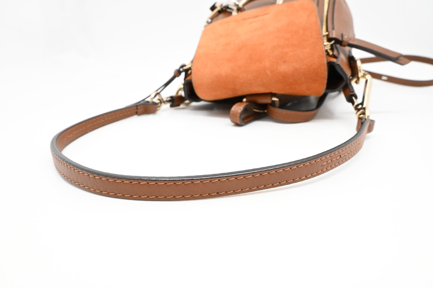 Chloe Faye Backpack in Brown Leather