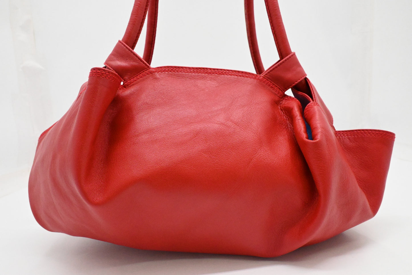 Loewe Nappa Aire Handbag in Red Leather