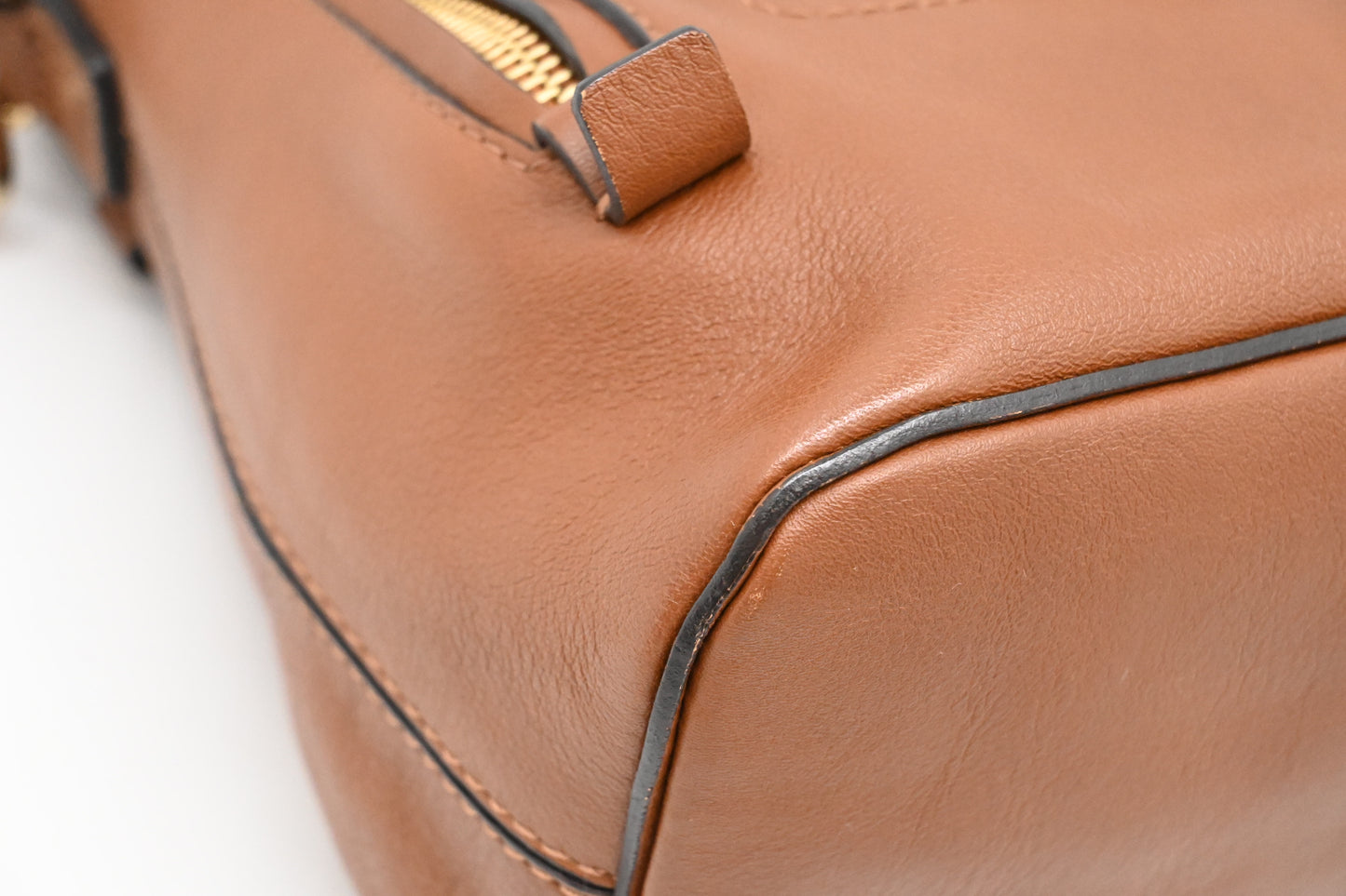 Chloe Faye Backpack in Brown Leather