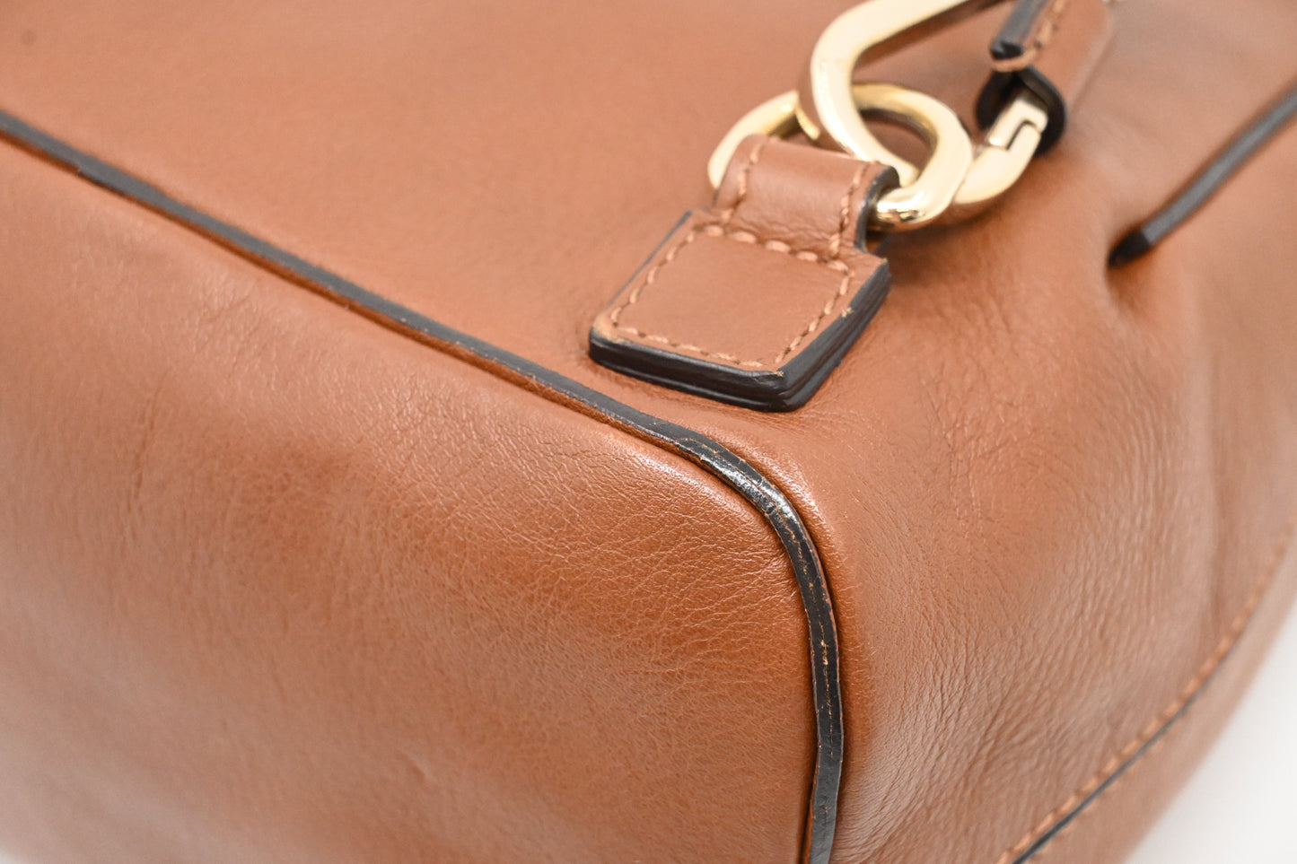Chloe Faye Backpack in Brown Leather
