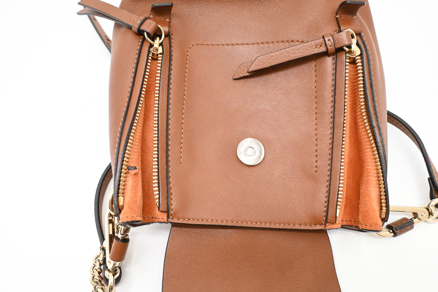 Chloe Faye Backpack in Brown Leather