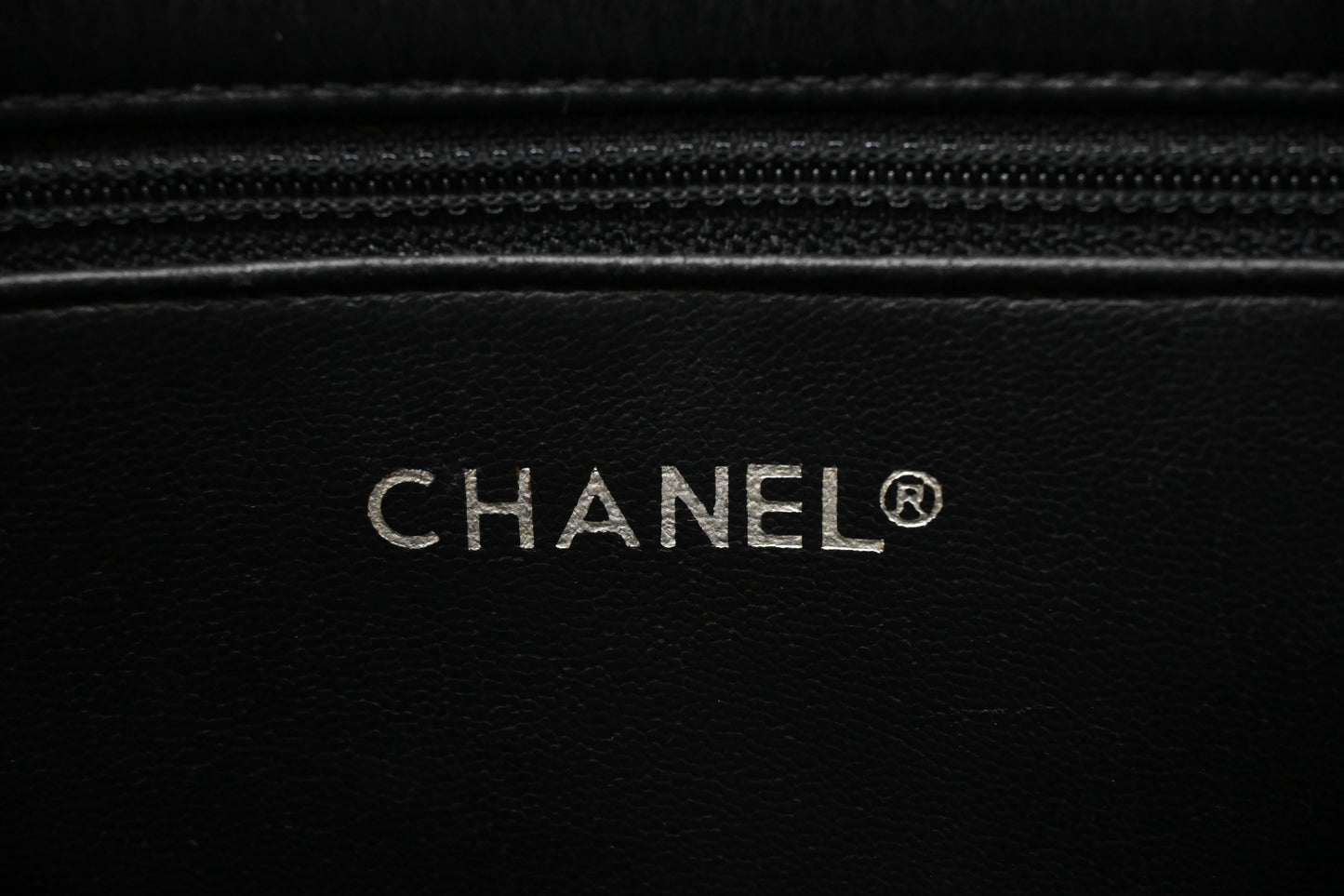 Chanel Chain Shoulder Bag in Black Leather