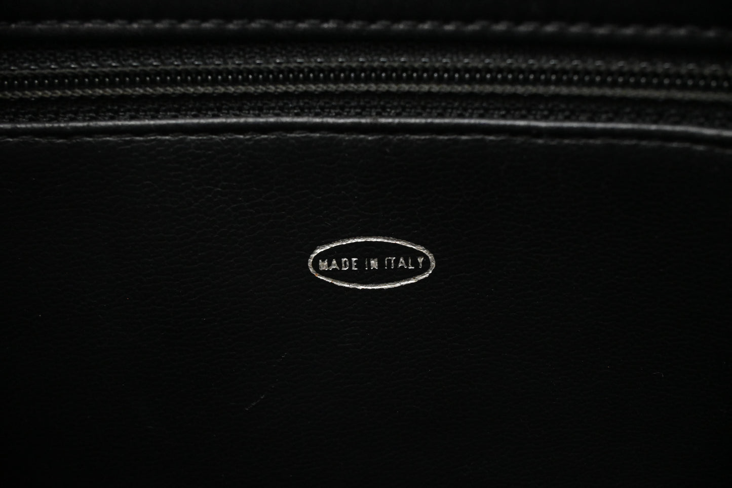 Chanel Chain Shoulder Bag in Black Leather