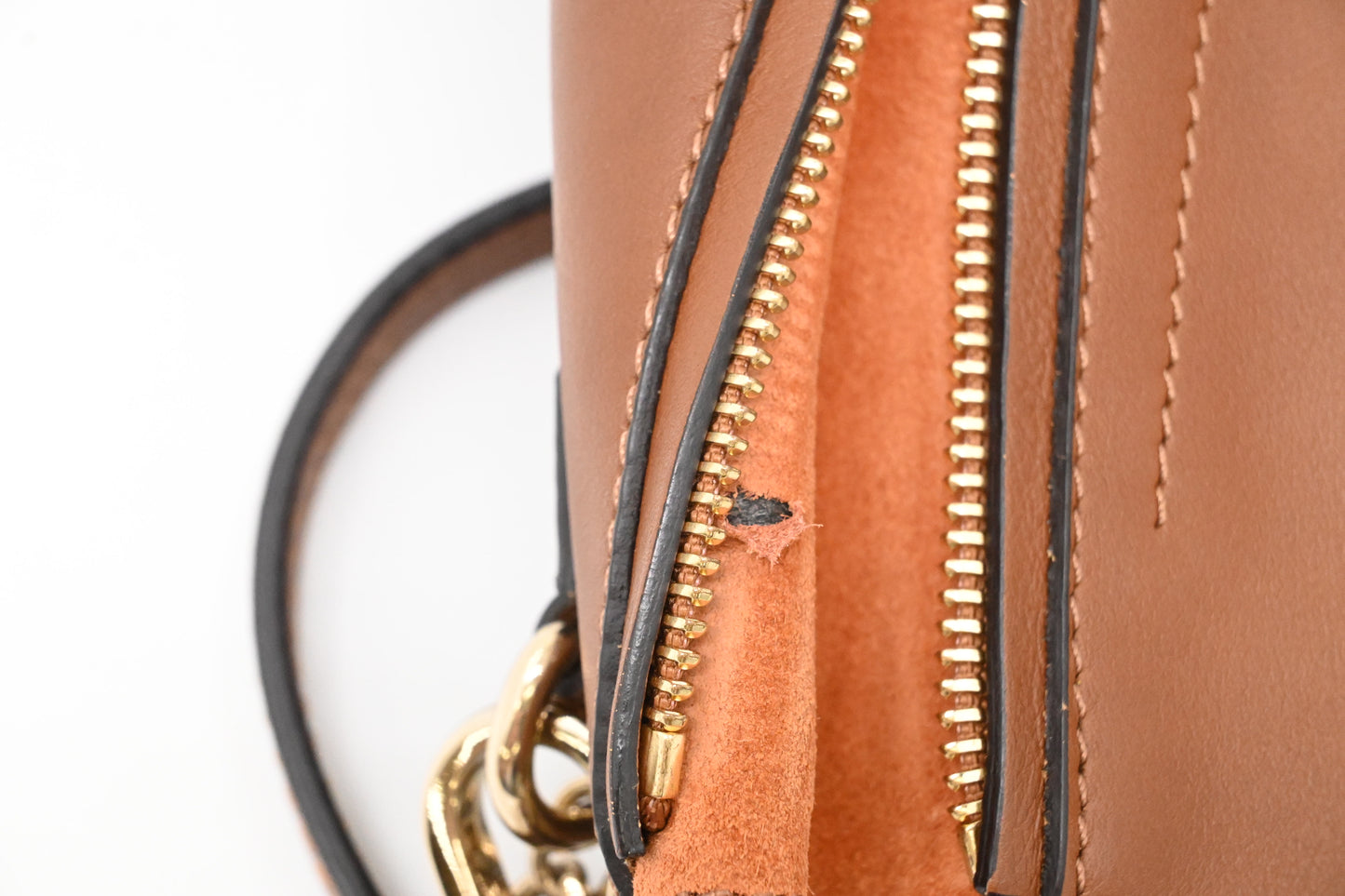 Chloe Faye Backpack in Brown Leather