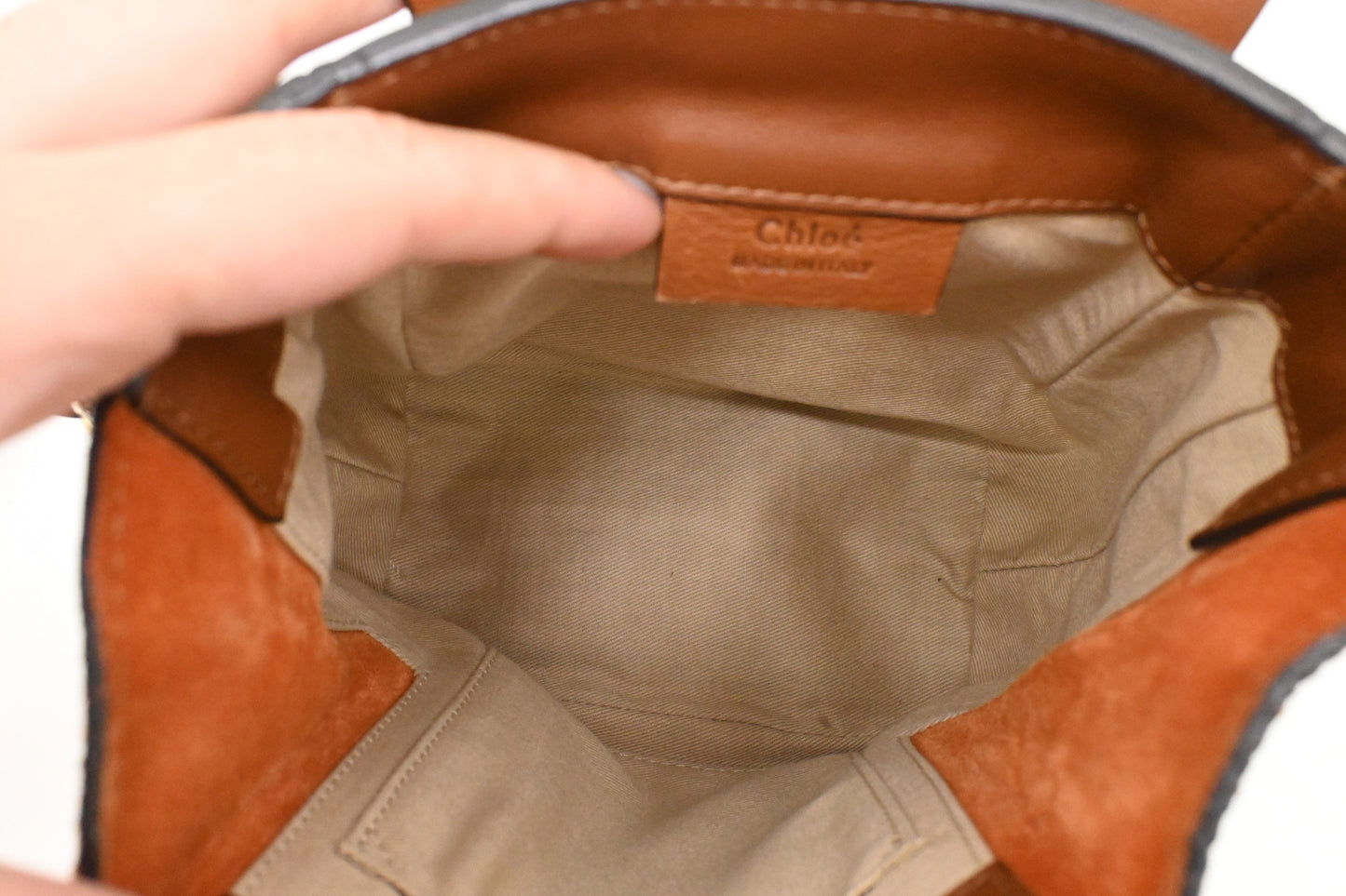 Chloe Faye Backpack in Brown Leather