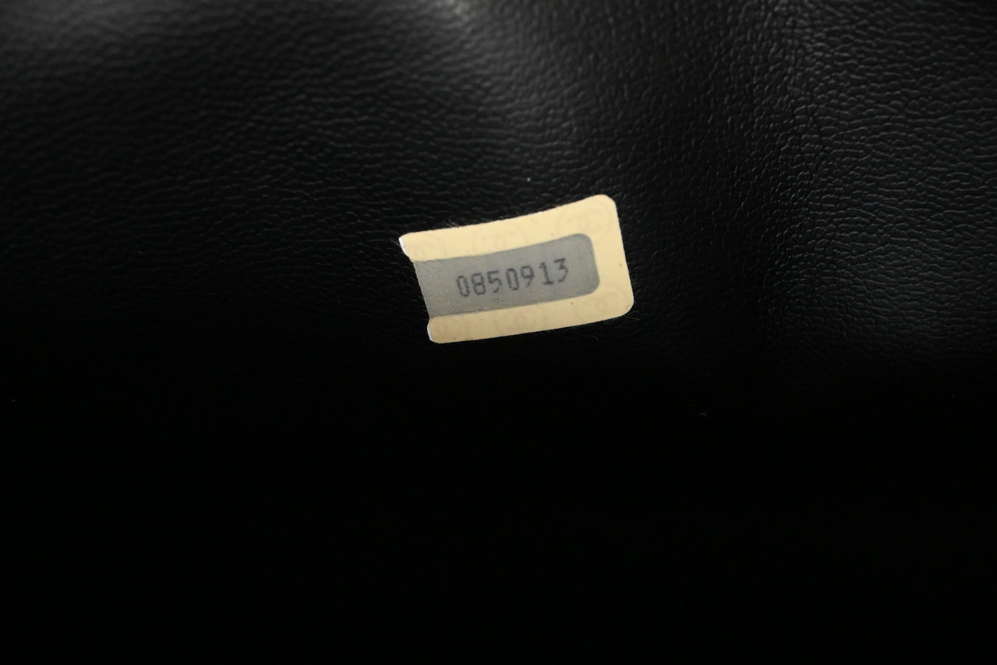 Chanel Chain Shoulder Bag in Black Leather