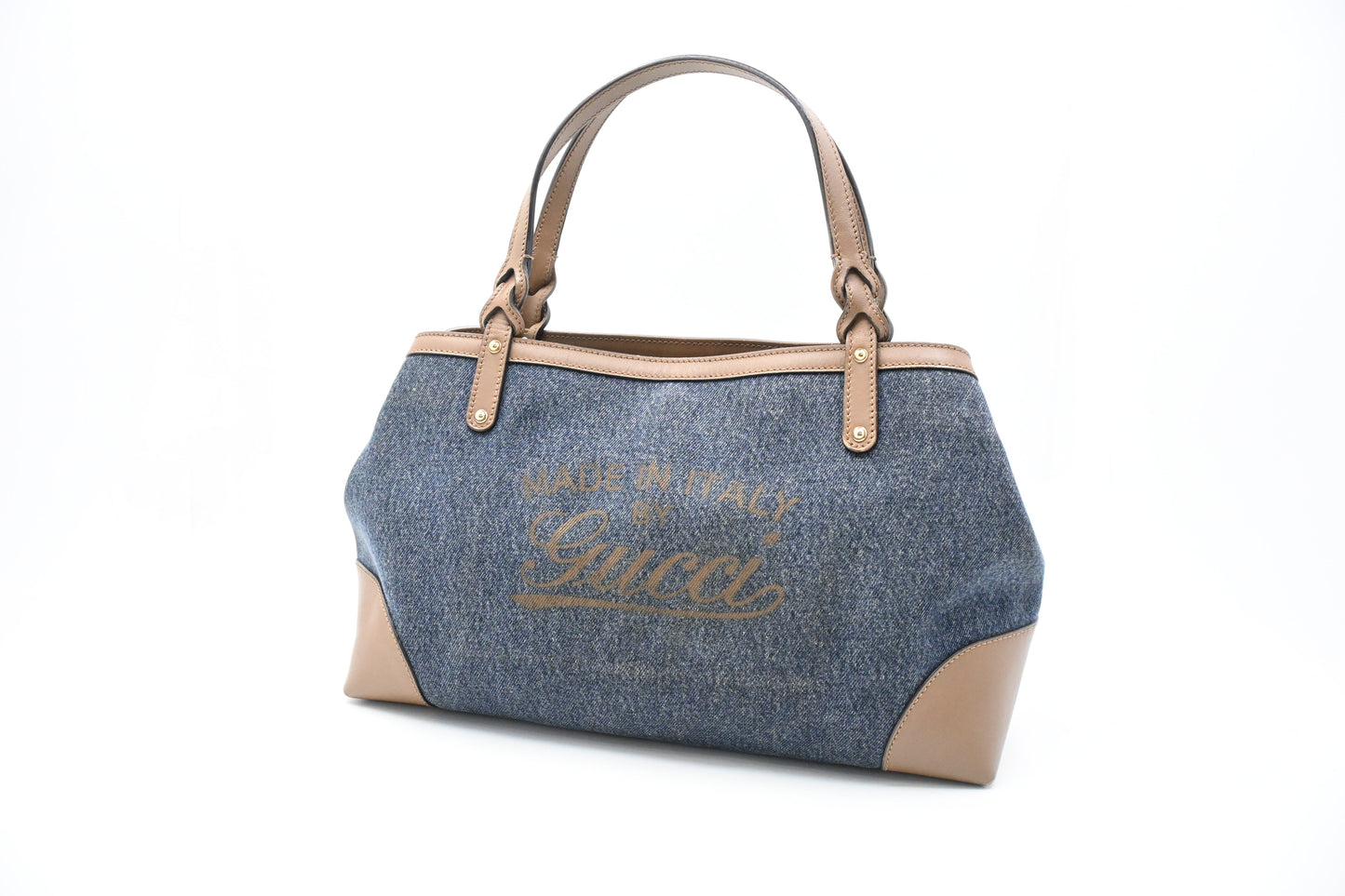 Gucci Tote in Blue Denim Canvas