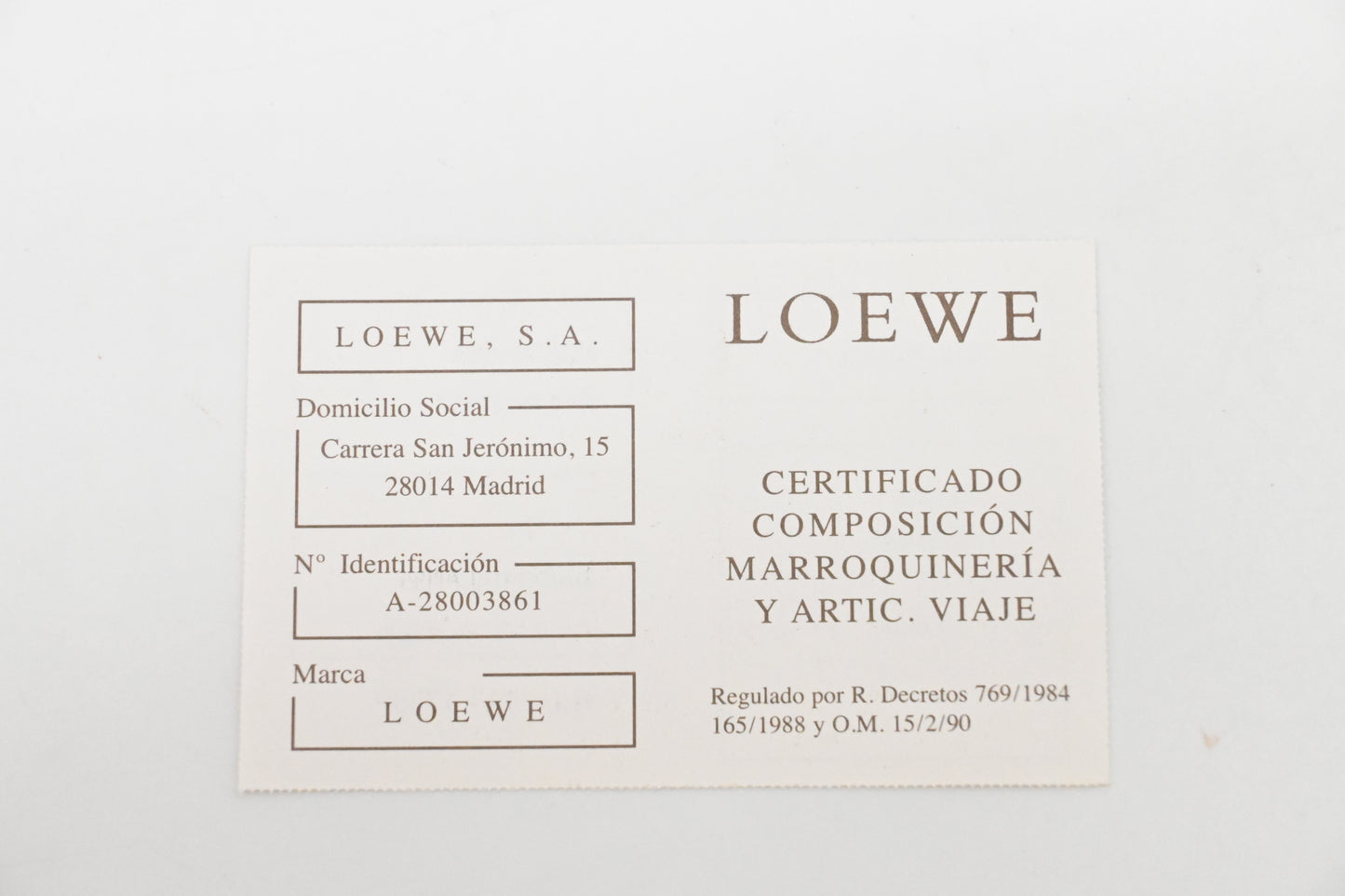 Loewe Nappa Aire Handbag in Red Leather