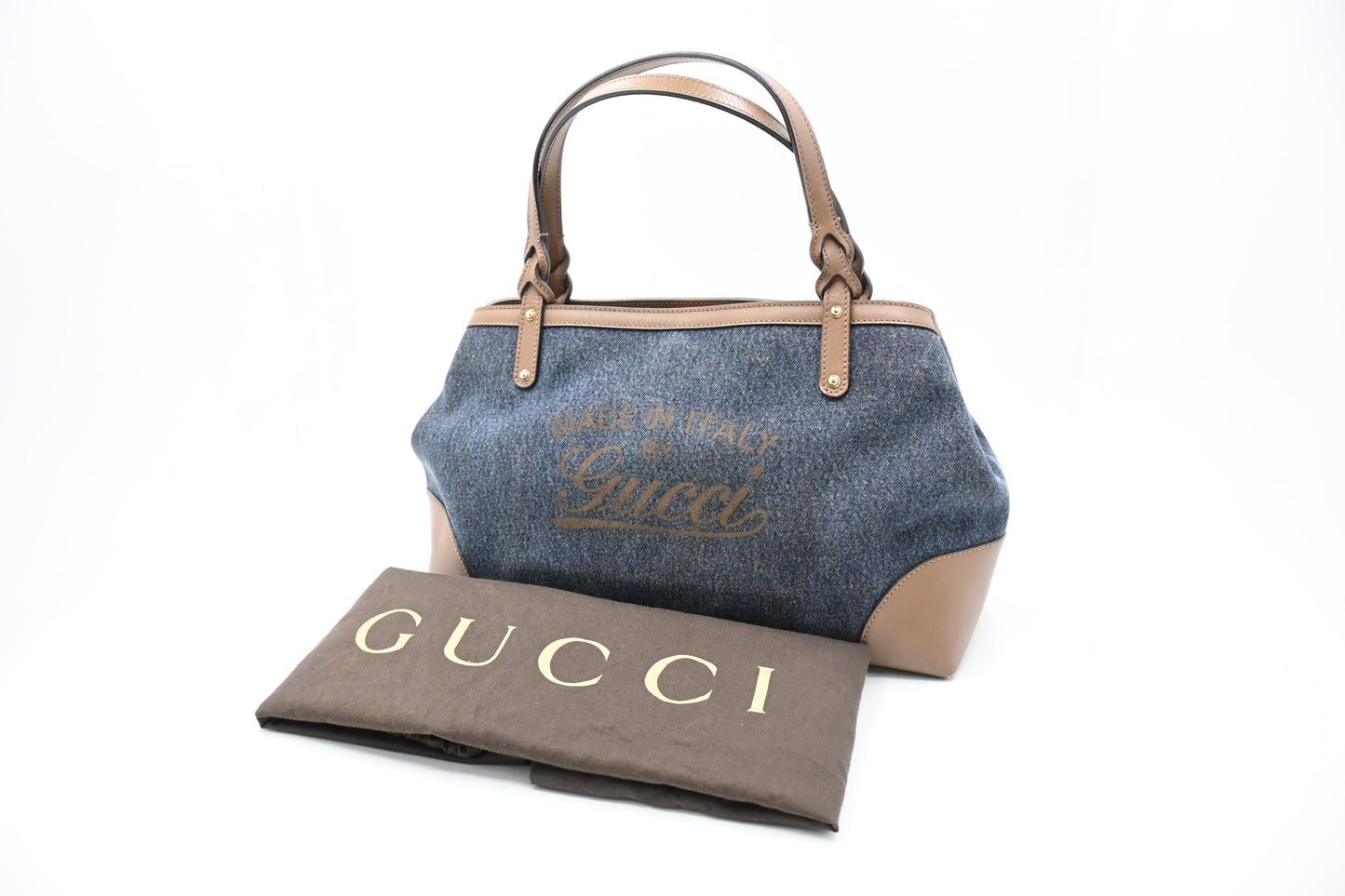 Gucci Tote in Blue Denim Canvas