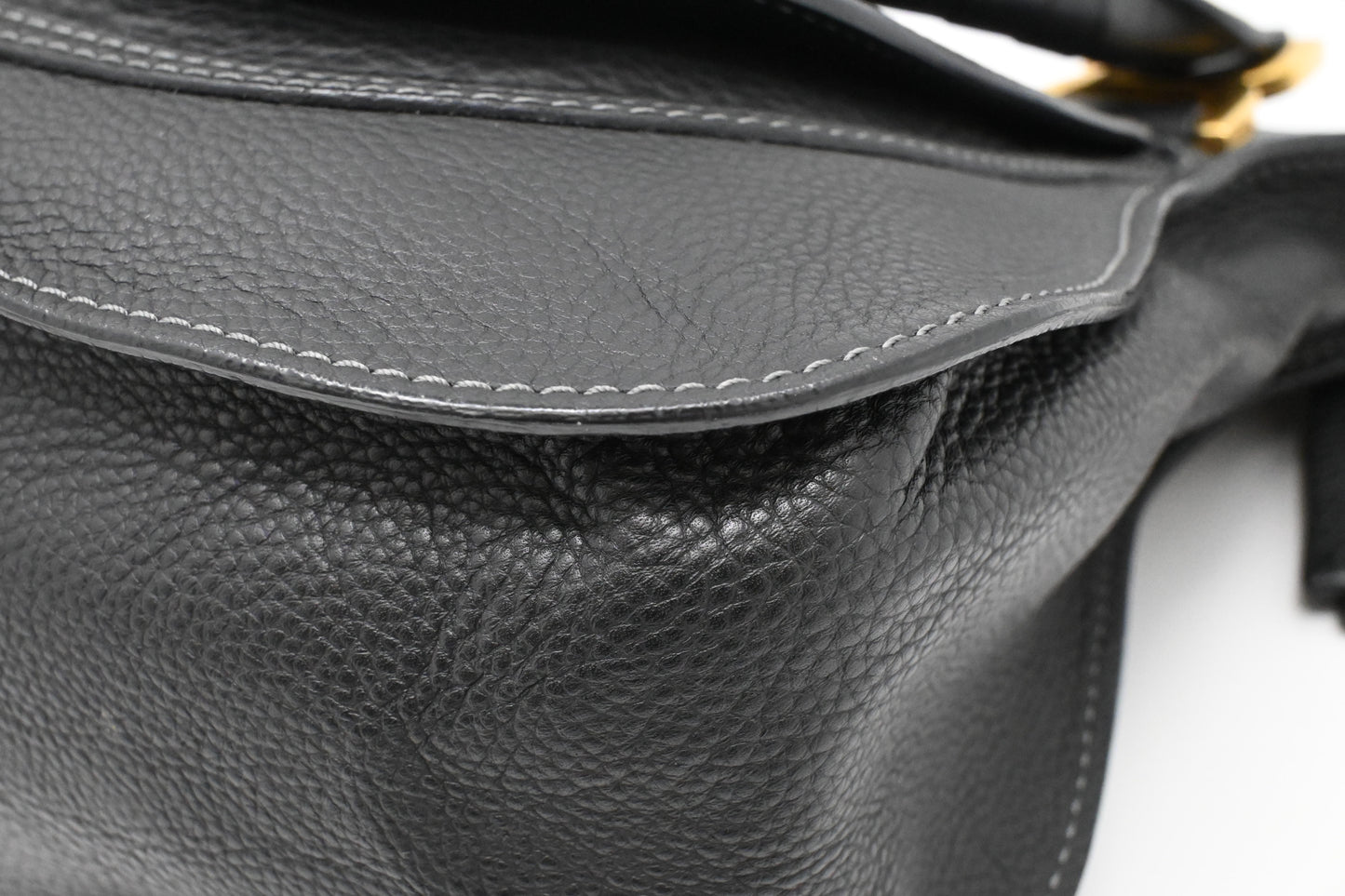 Chloe Large Marcie in Black Leather