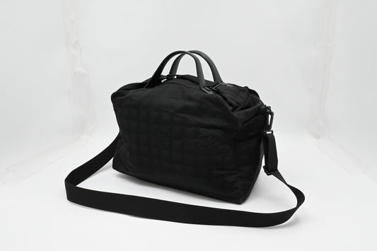 Chanel Travel Bag in Black New Travel Line Canvas