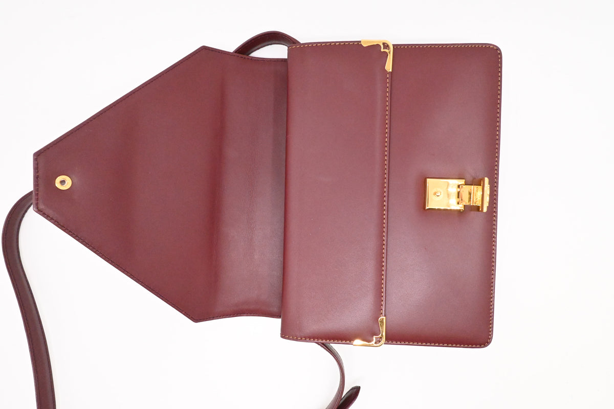 Cartier Crossbody Bag in Burgundy Leather