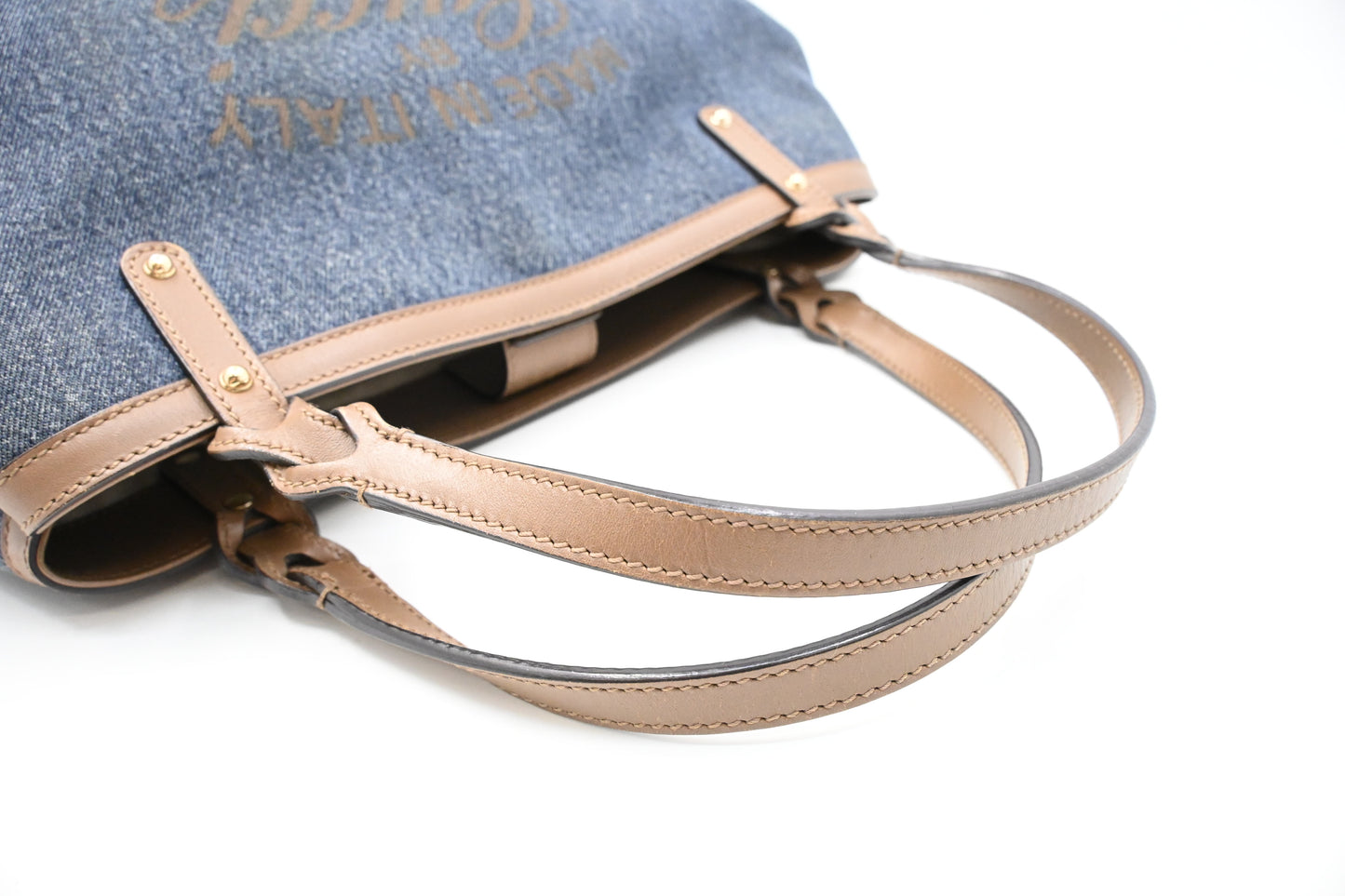 Gucci Tote in Blue Denim Canvas