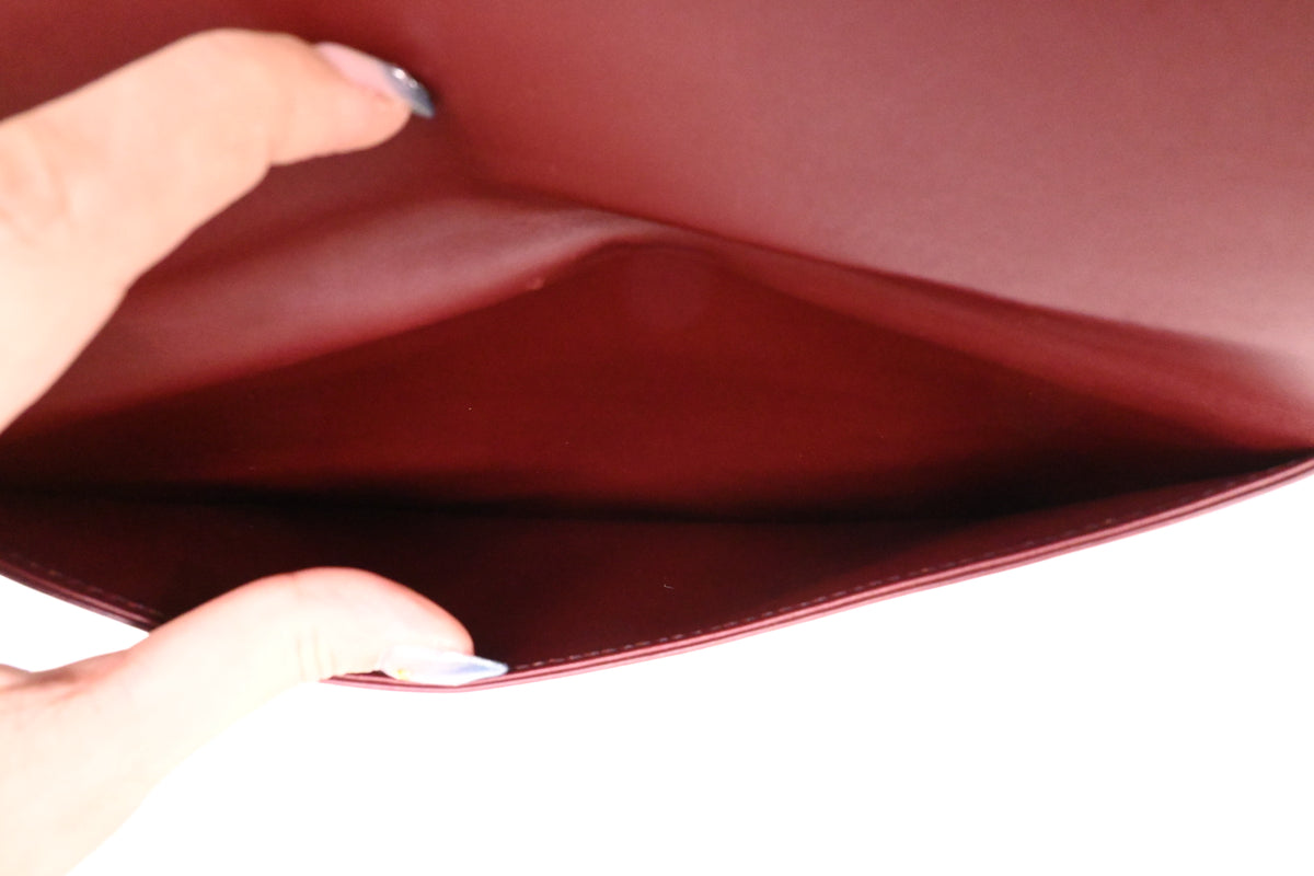 Cartier Crossbody Bag in Burgundy Leather